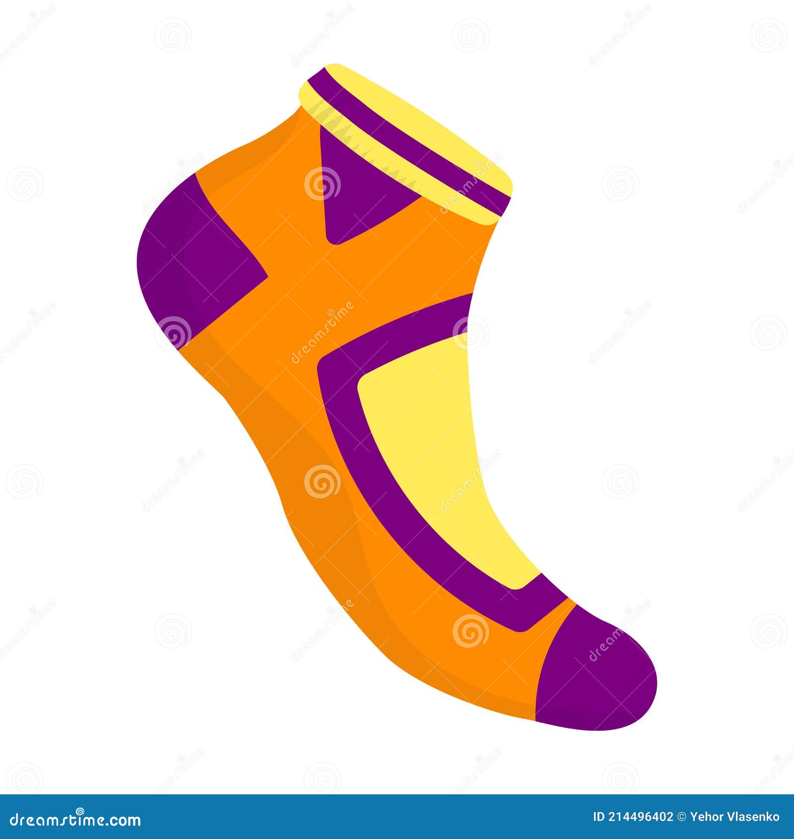 Sock Vector Icon.Cartoon Vector Icon Isolated on White Background Sock ...