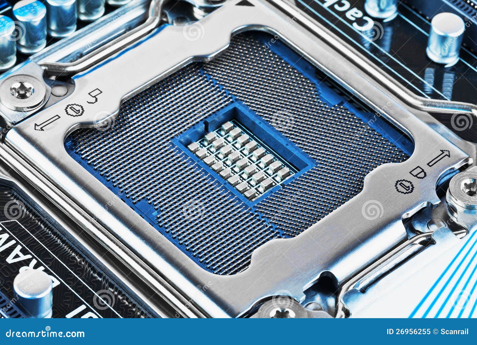 ventajoso Ser rango Socket De La CPU En La Placa Madre Imagen de archivo - Imagen de concepto,  macro: 26956255