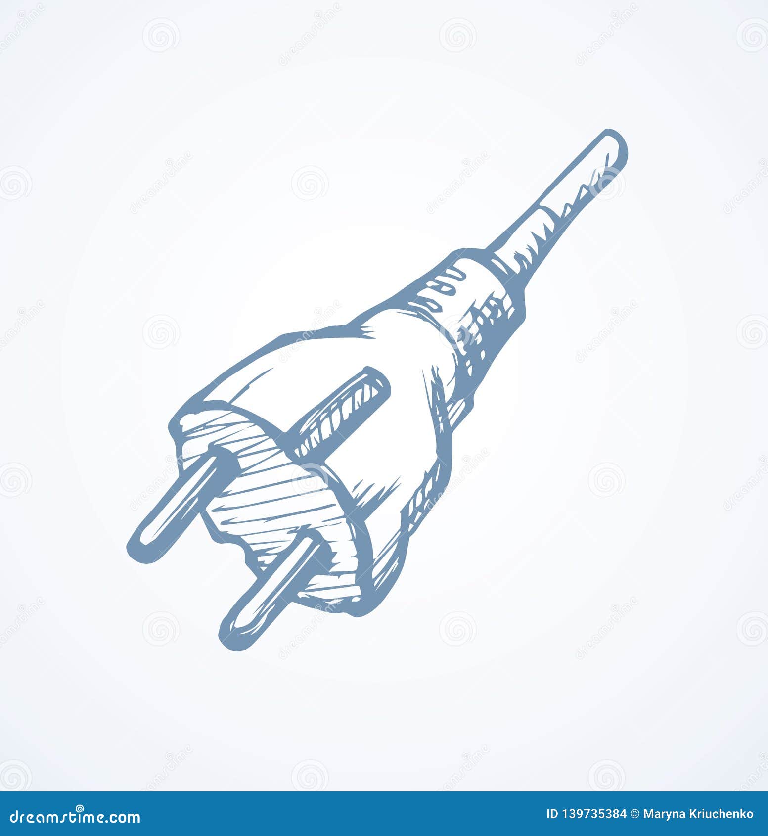 Socket and Plug. Vector Drawing Stock Vector - Illustration of house