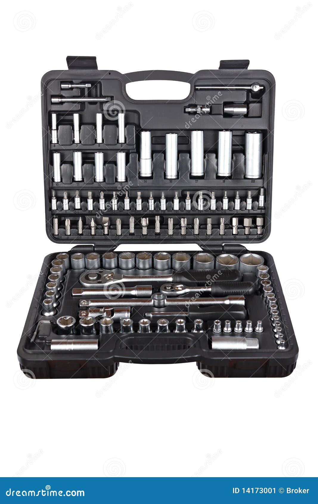 Socket wrench set stock image. Image of silver, heavy 14173001