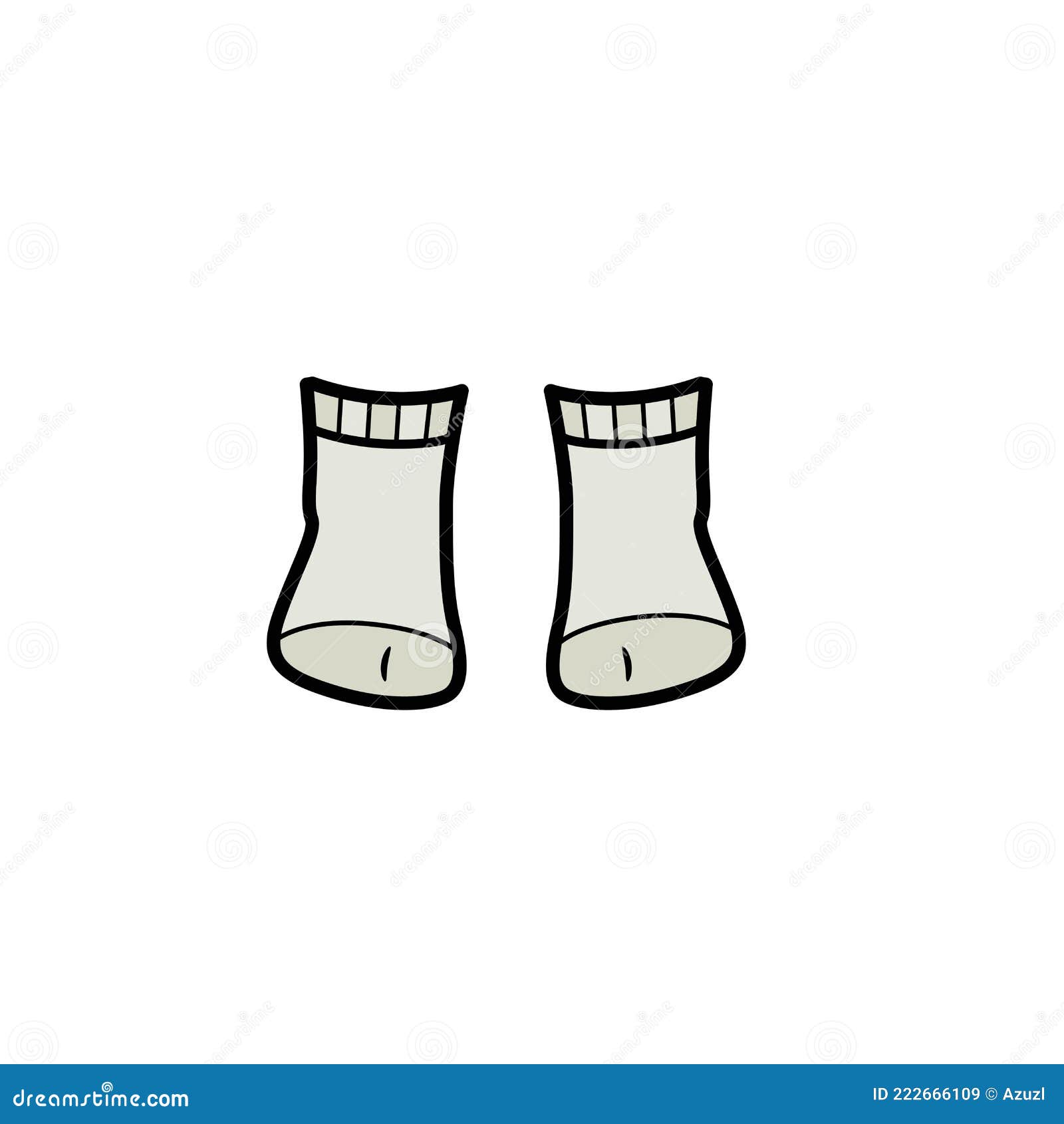 Socks Color Variation for Coloring on a White Stock Vector ...