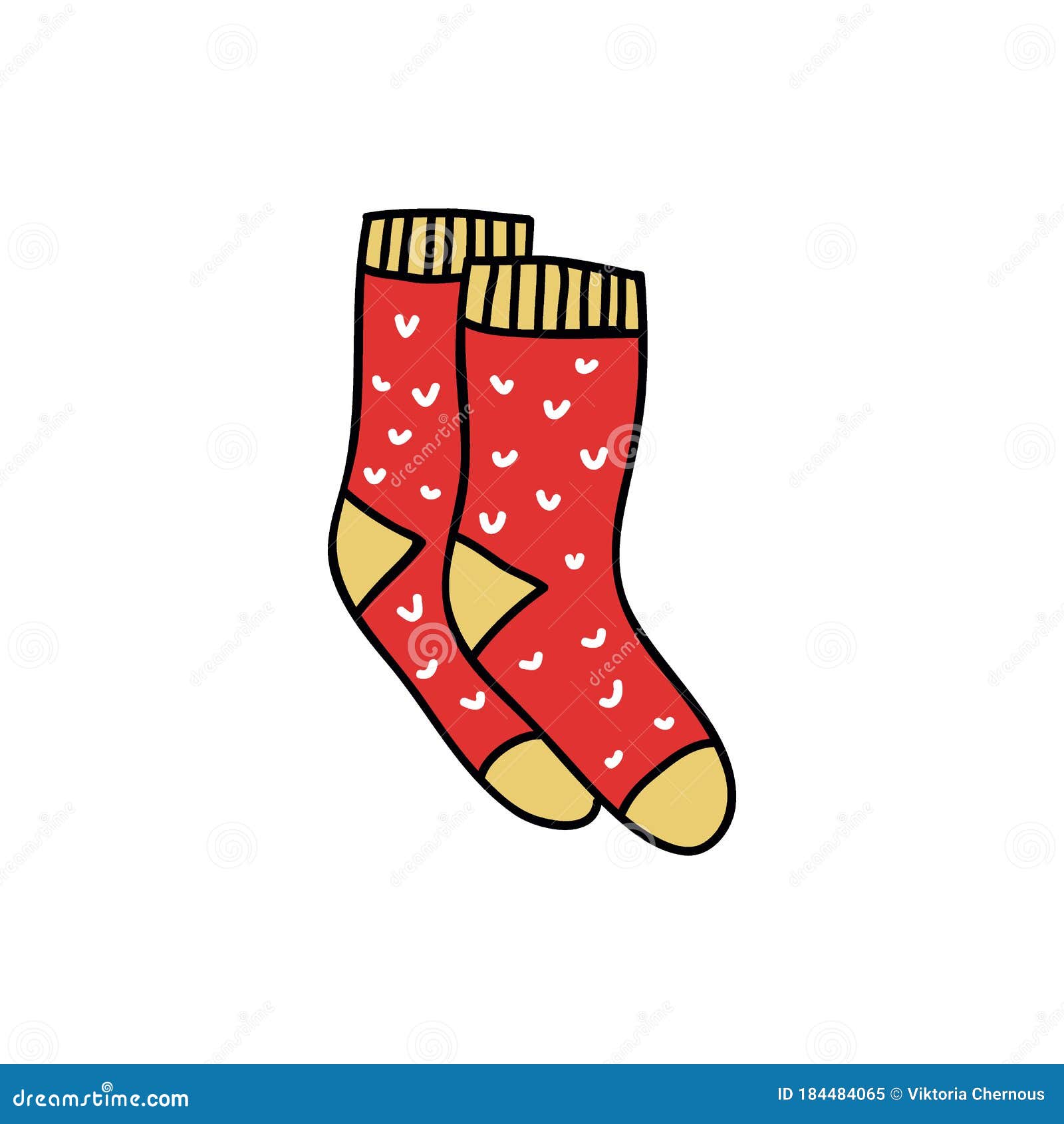 Socks doodle icon stock illustration. Illustration of dress - 184484065