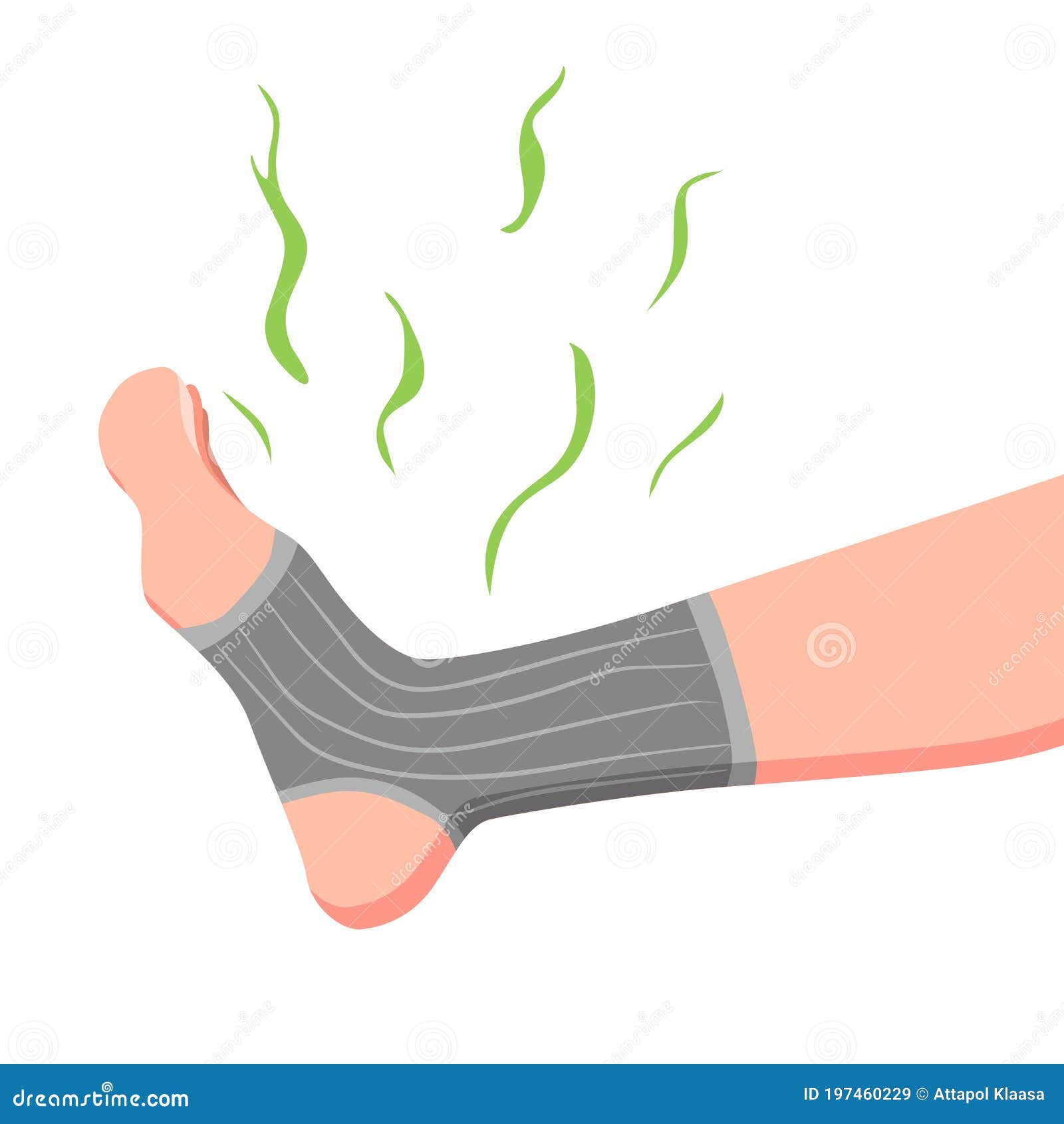 Socks Emit Foul Odor Vector Illustration Stock Vector