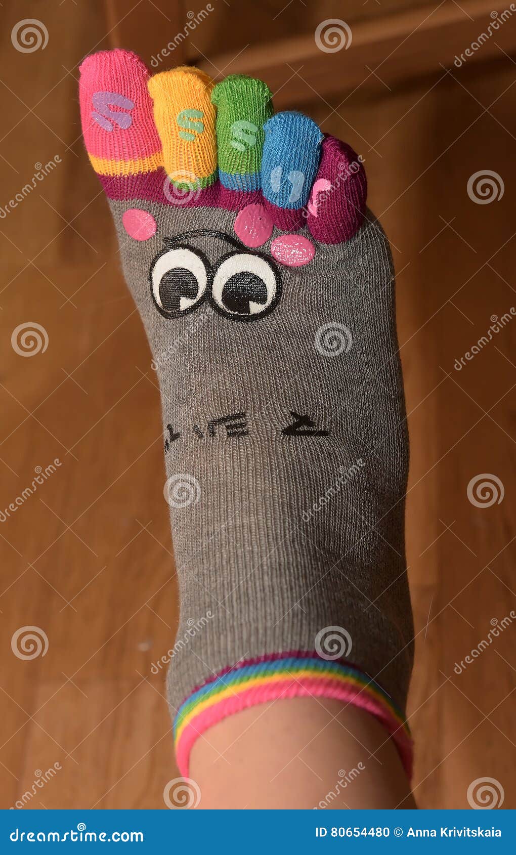 Socks with fingers stock photo. Image of color, clothing - 80654480