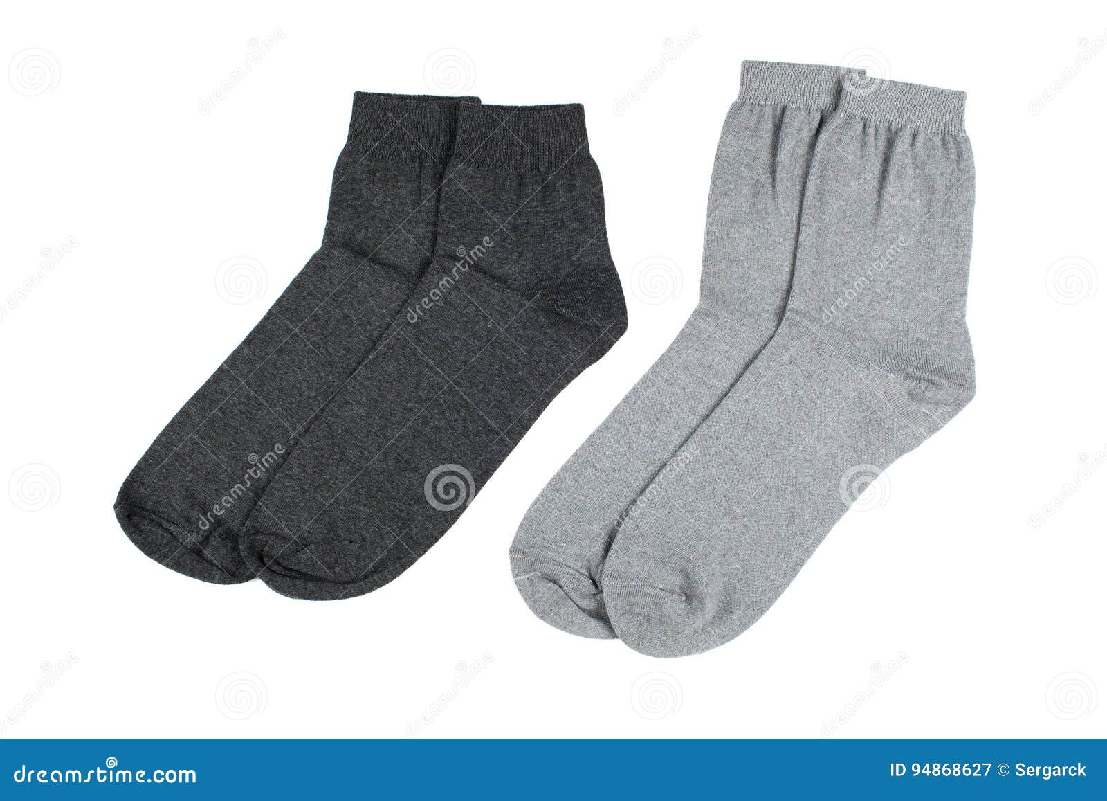 Socks Made of Cotton Isolated on White Background. Stock Image - Image ...
