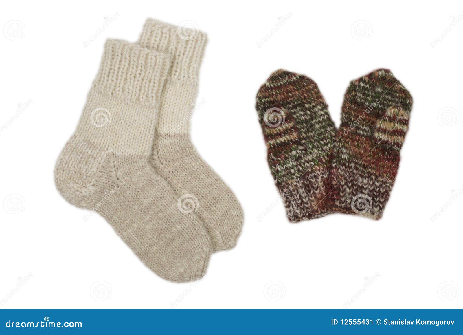 Socks and mittens stock image. Image of hobbies, sewing - 12555431