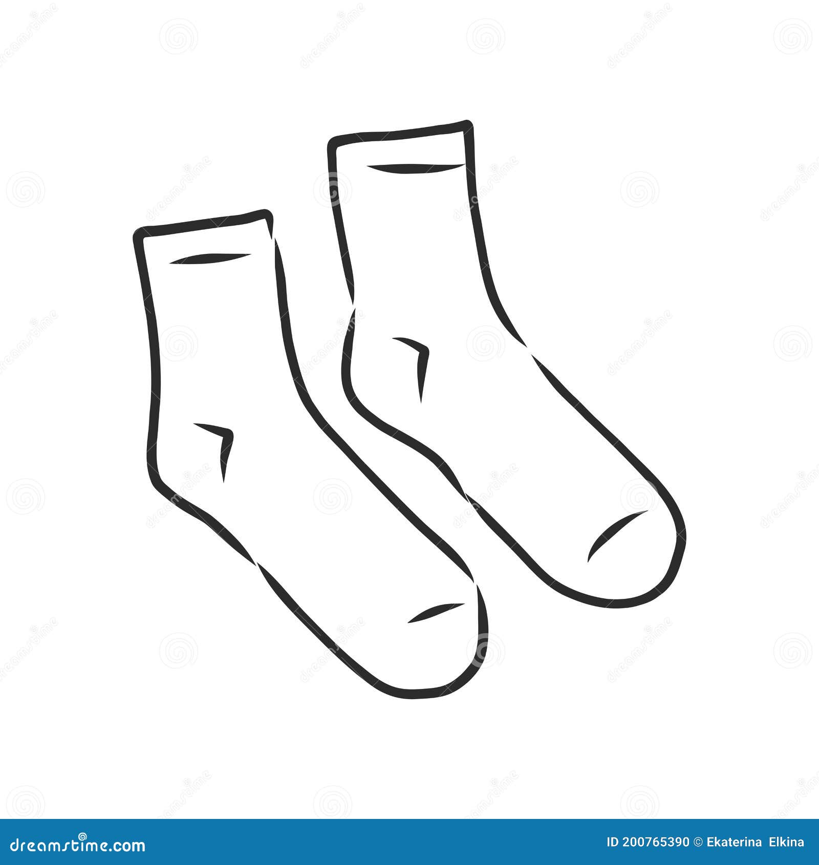 Socks Sketch Icon for Web, Mobile and Infographics. Hand Drawn Socks ...