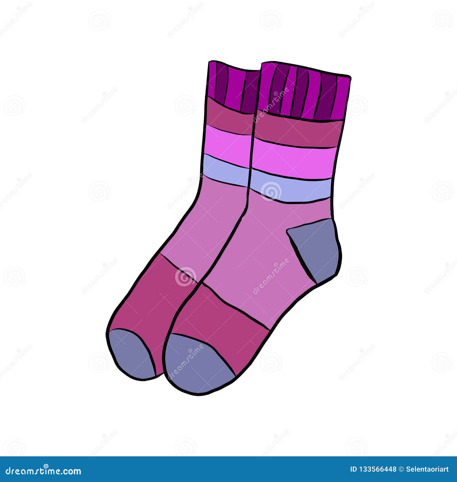 Socks Vector Icon Isolated on Stock Vector - Illustration of colorful ...