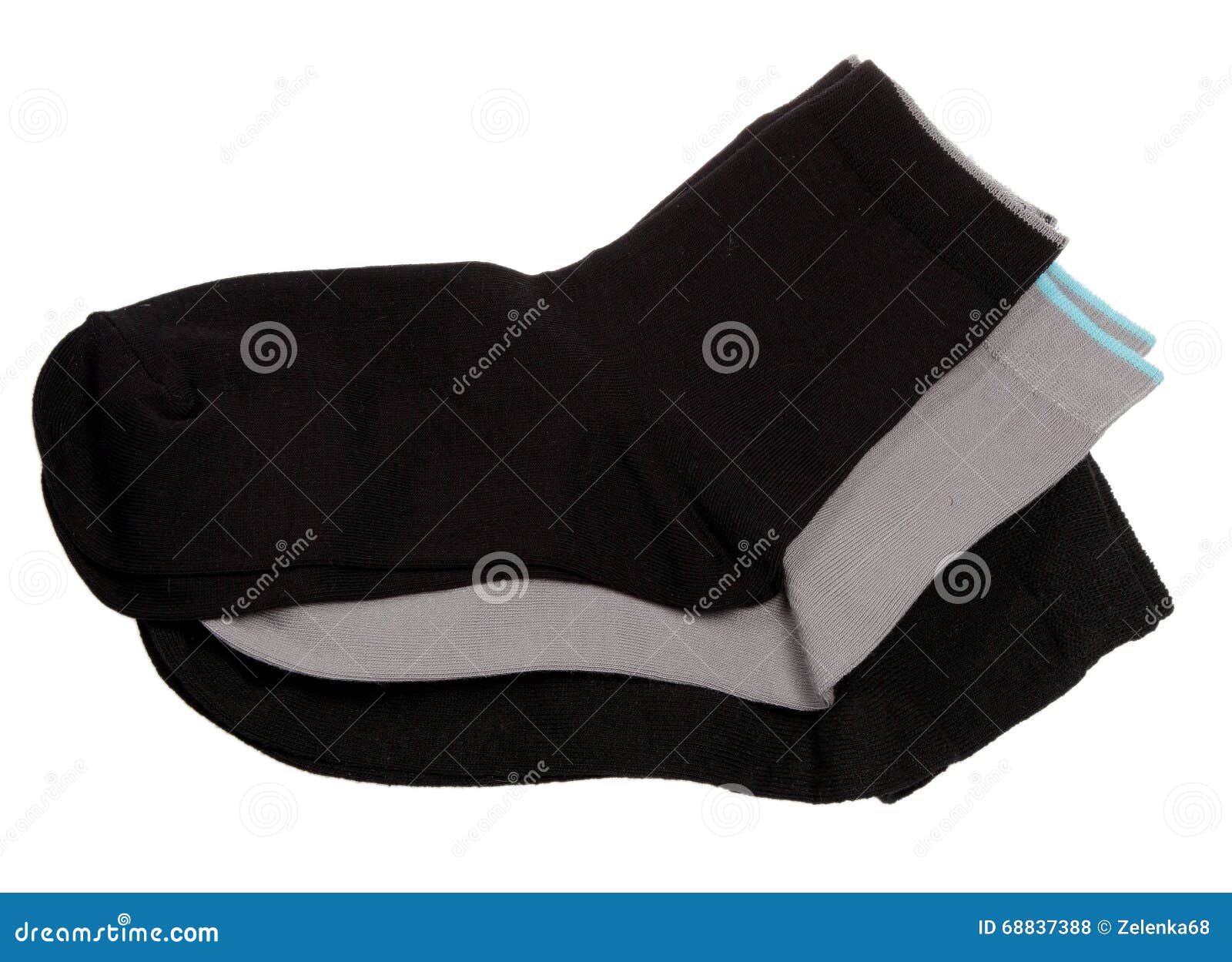 Socks on a White Background Stock Photo - Image of background, thread ...