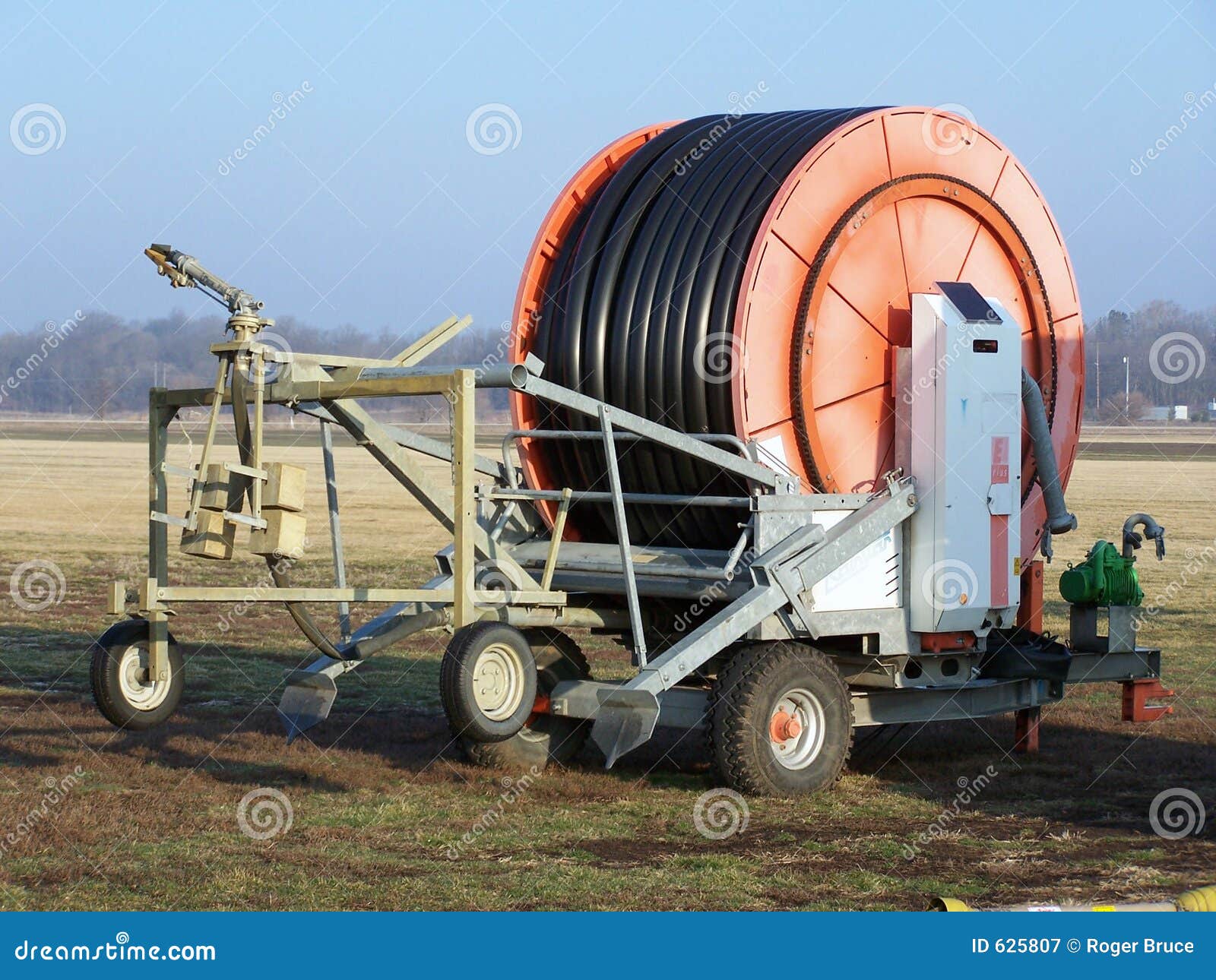Sod Farm Irrigation Equipment Stock Image Image of grass, equpment