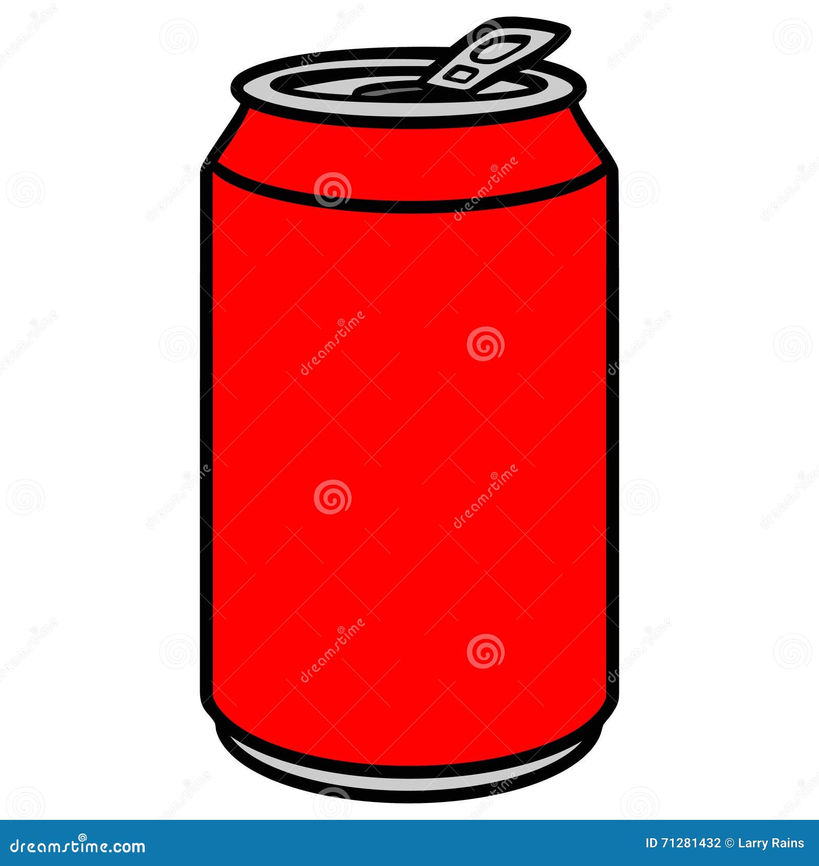 Soda Can stock vector. Illustration of soda, container 71281432