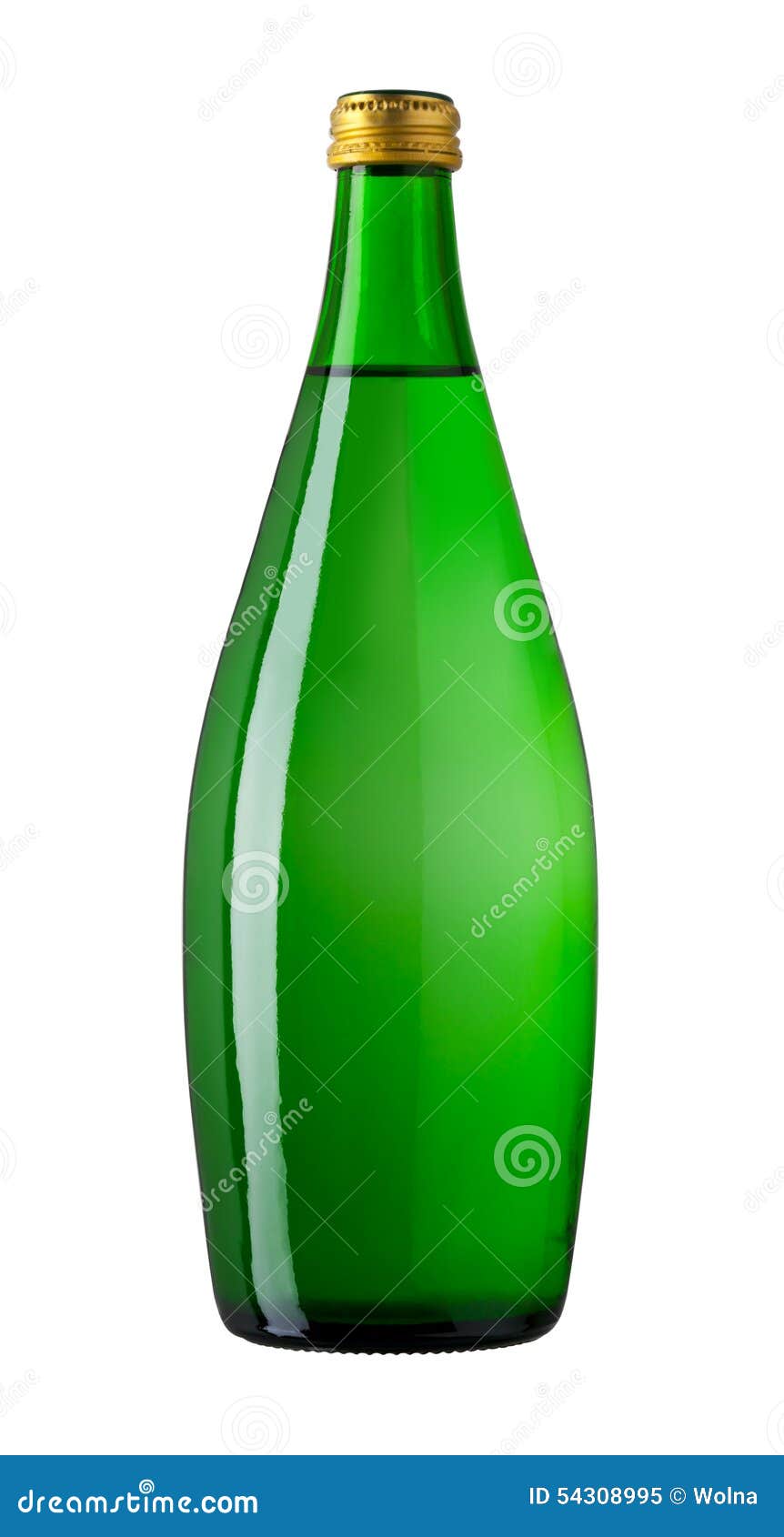 Soda water in glass bottle stock image. Image of mineral 54308995