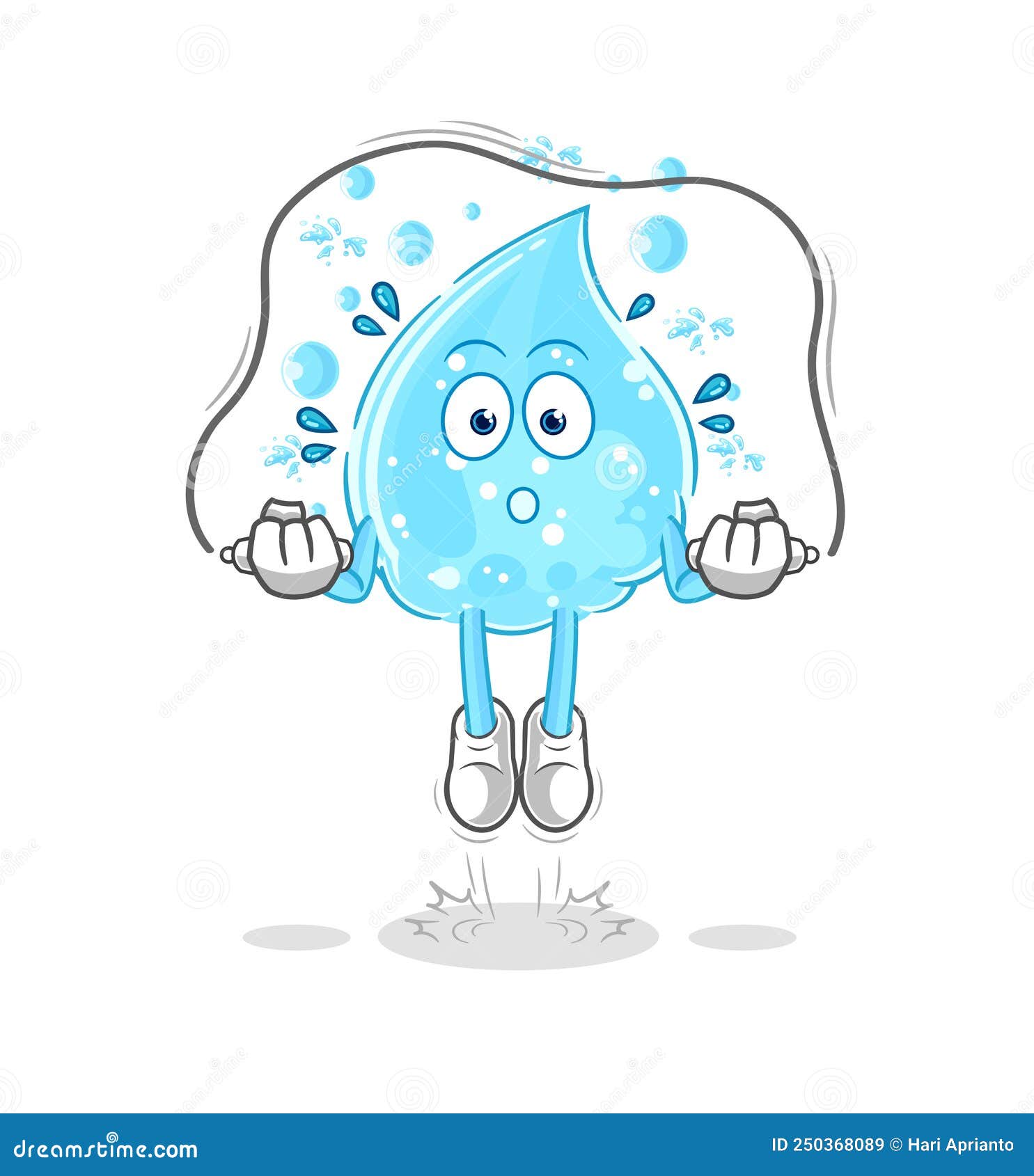 Soda Water Jump Rope Exercise. Character Vector Stock Vector Illustration of object, lifestyle