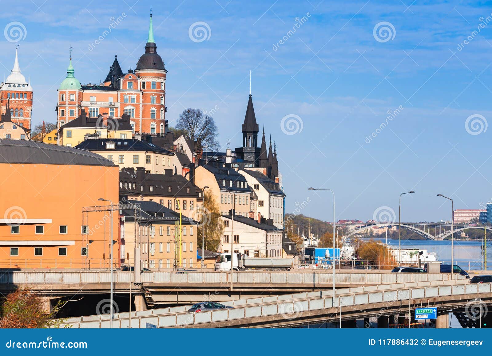 Sodermalm City District View. Stockholm Stock Photo Image of houses