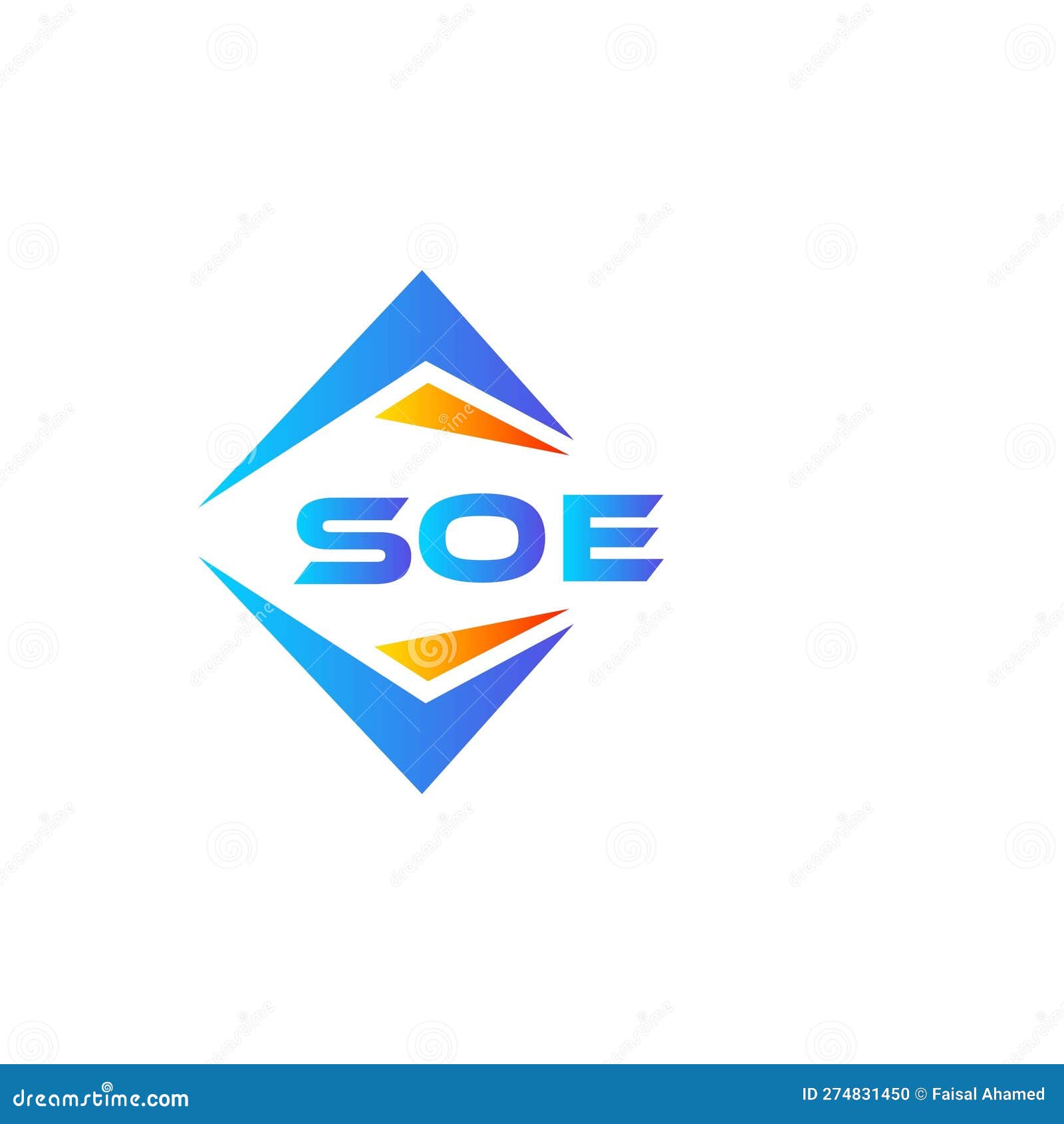 SOE Abstract Technology Logo Design on White Background. SOE Creative