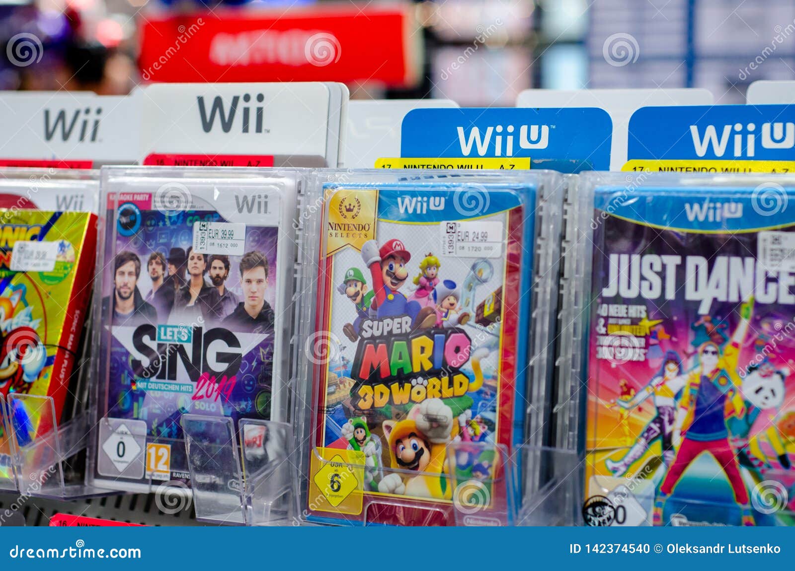 Soest, Germany - December 22, 2018: Nintendo Wii Games for Sale in the MÃ¼ller Supermarket Editorial Image Image of modern, supermarket: 142374540
