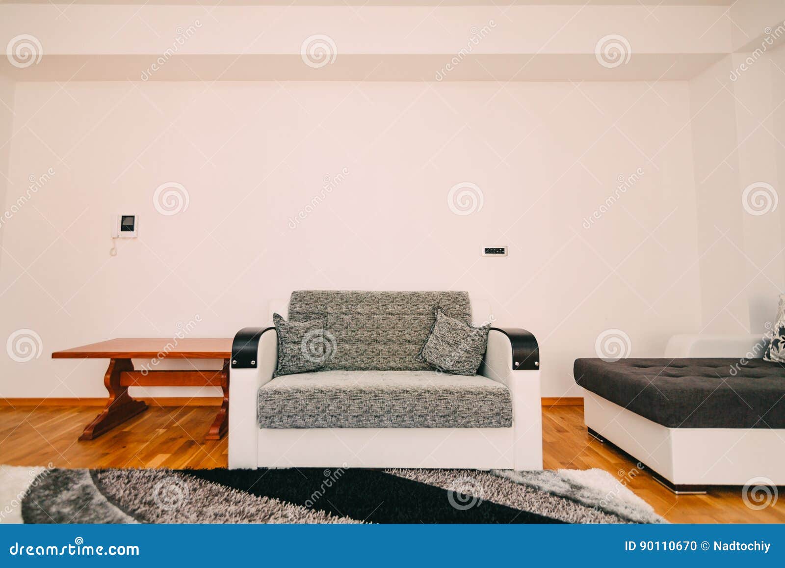 The sofa in the apartment stock photo. Image of color 90110670