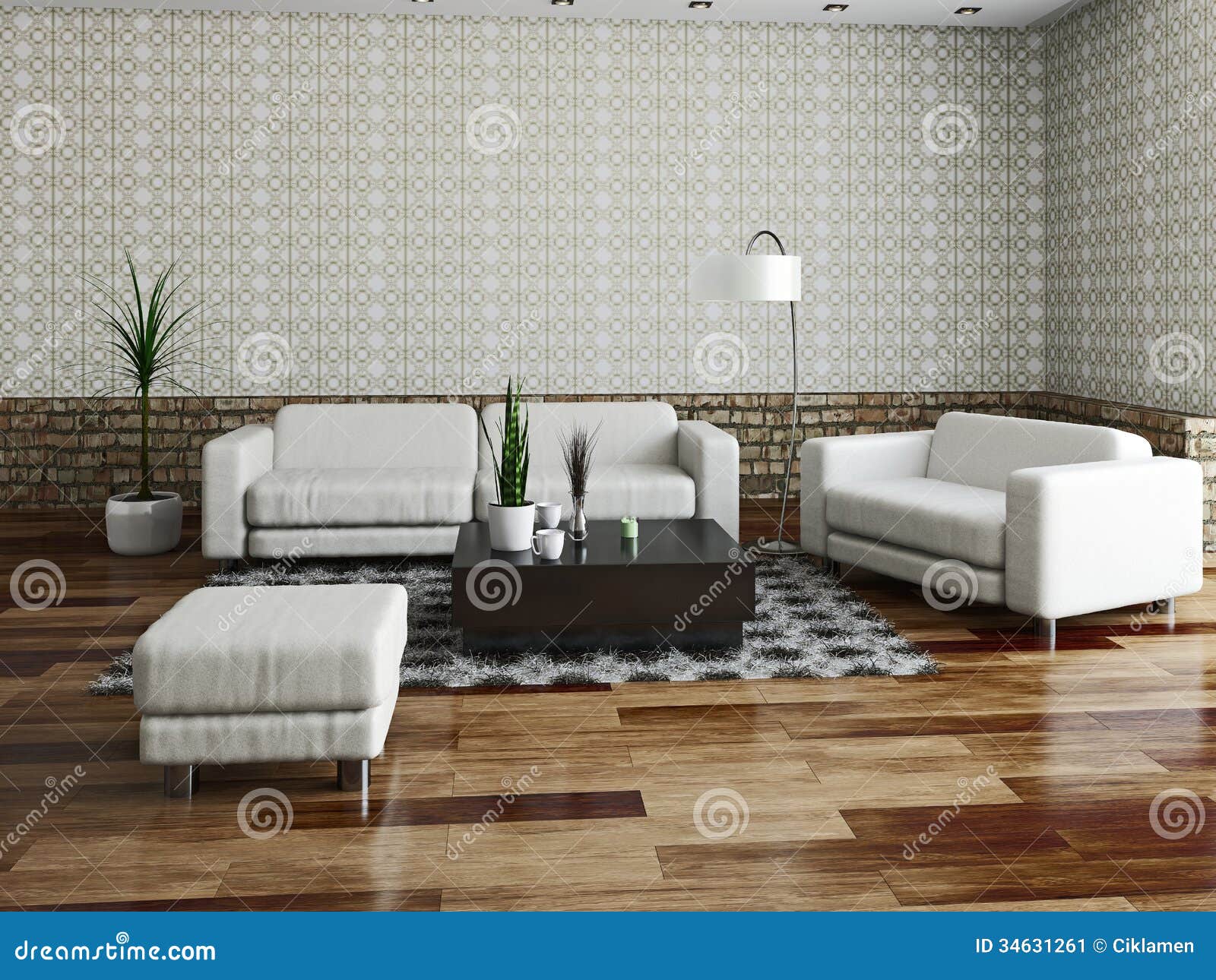 Sofa And Armchair RoyaltyFree Stock Photography