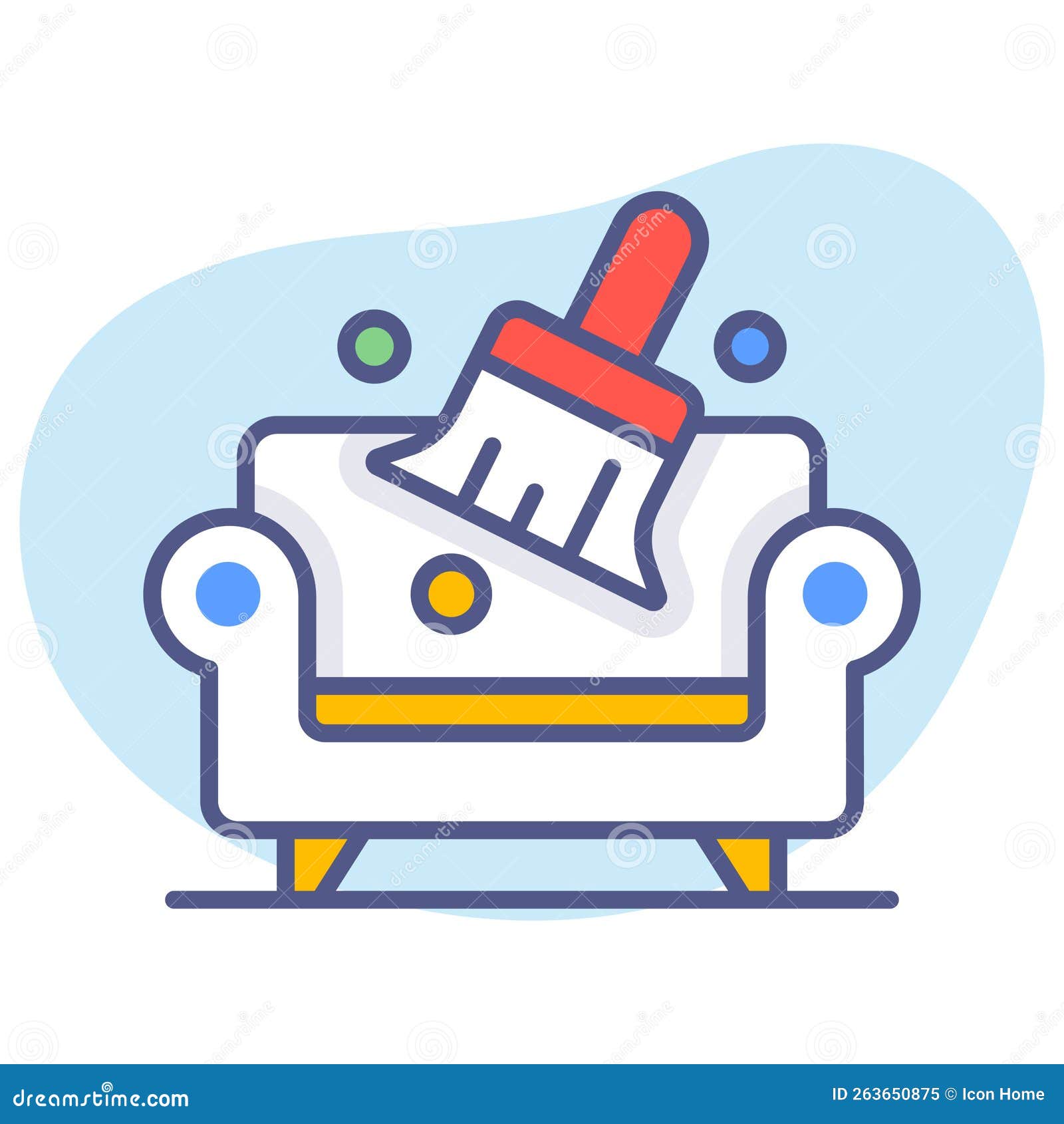 Sofa Cleaning Modern Concepts Design, Premium Quality Vector