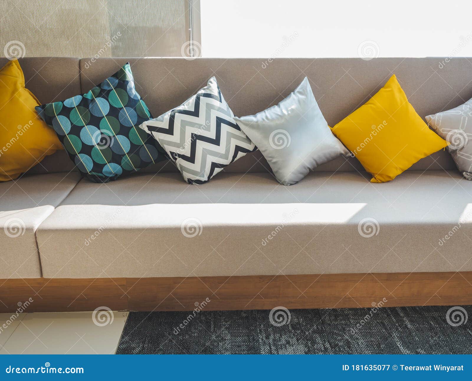 colourful sofa cushions