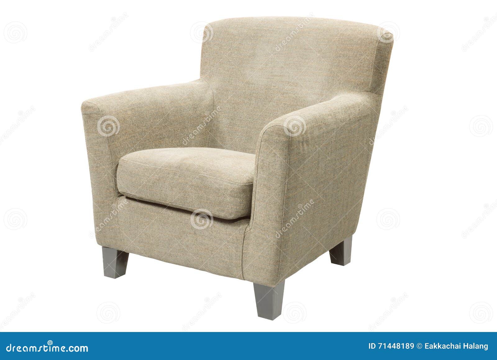 sofa, fabric armchair  on white