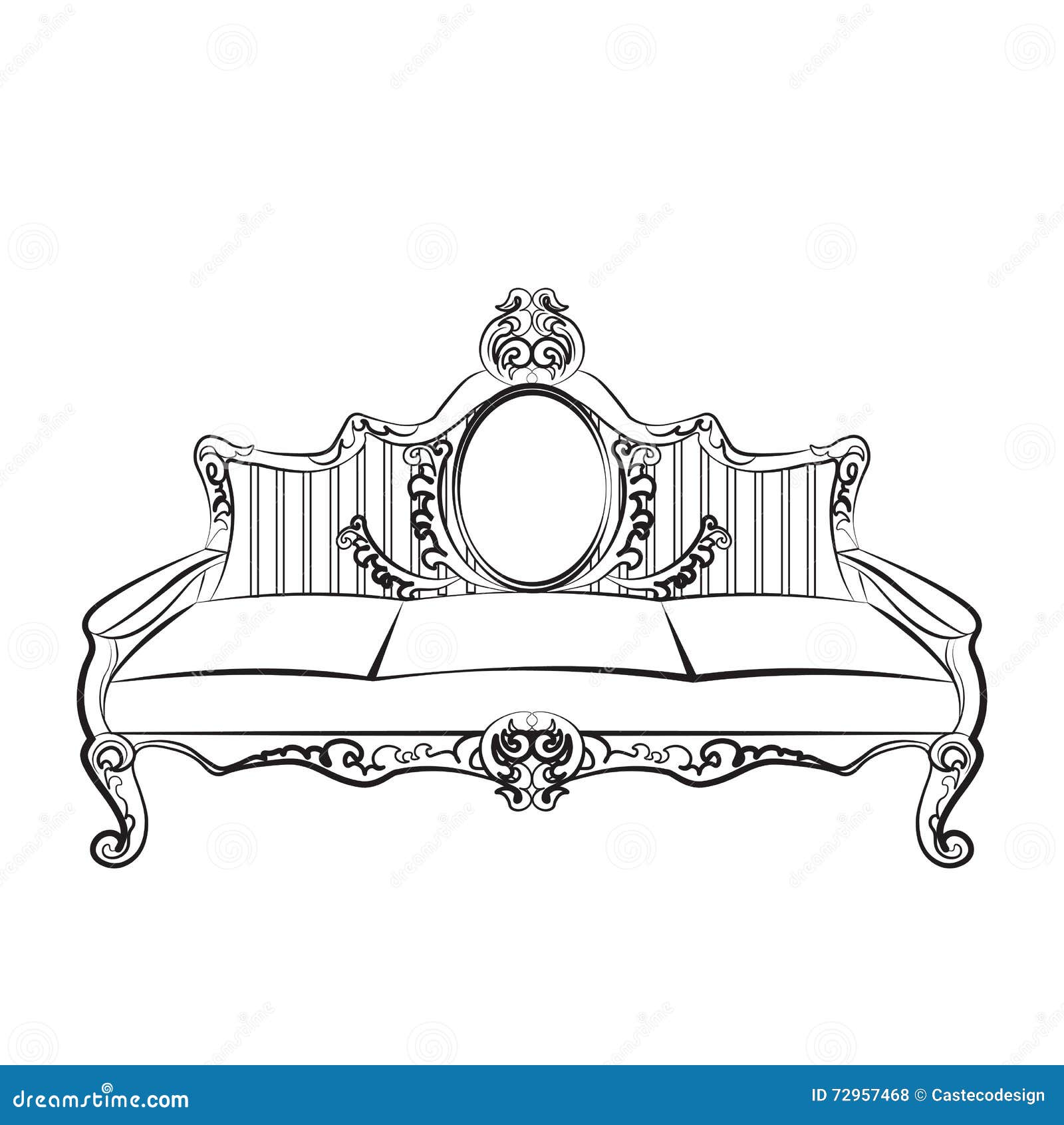 Baroque Luxurious style furniture Stock Vector by ©inagraur.ymail.com  113321874