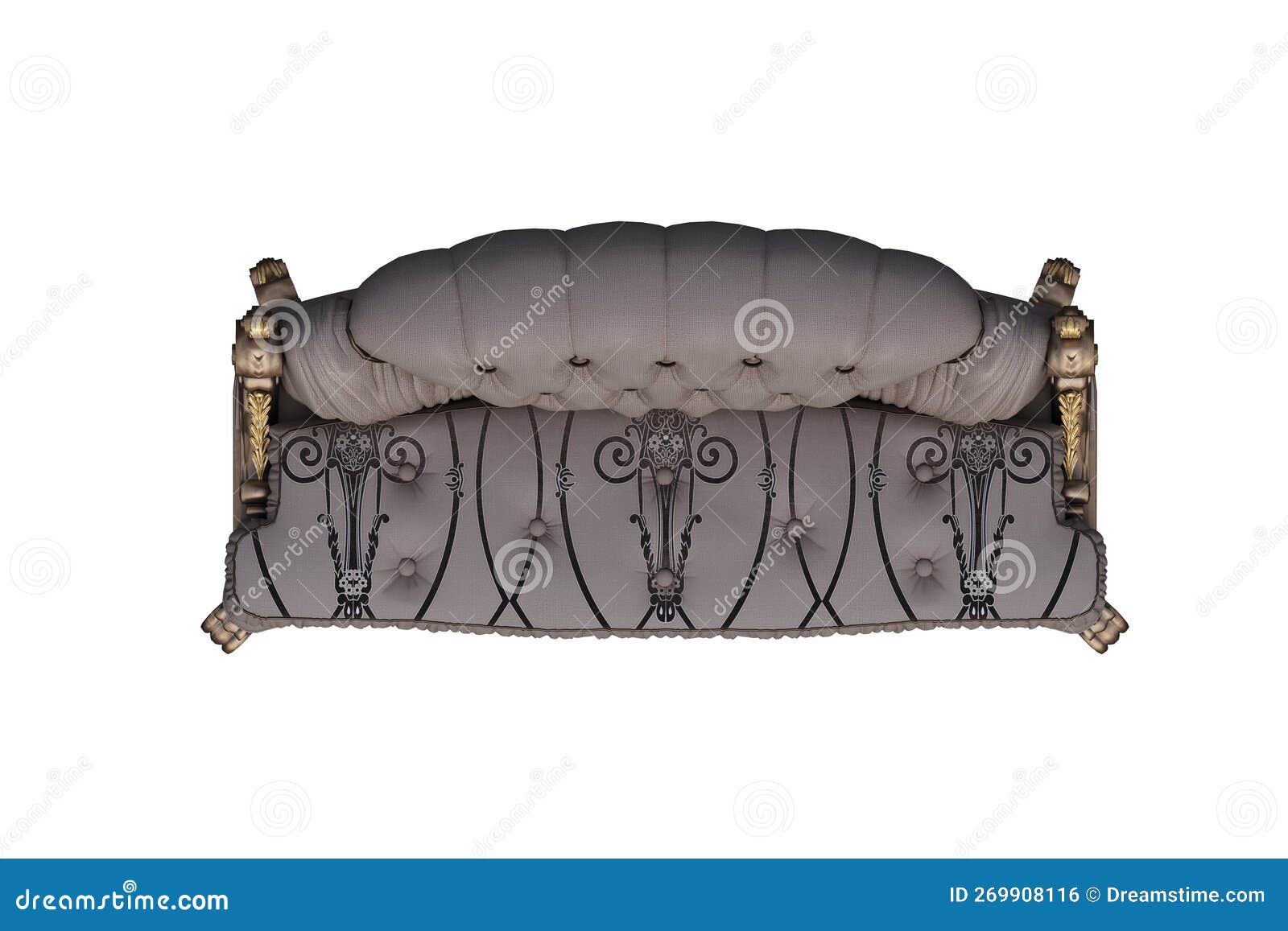 sofa  on white and transparent background