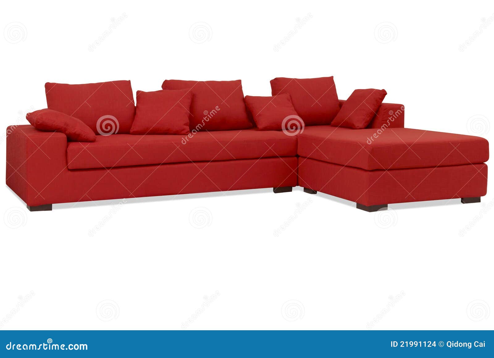 Sofa rouge photo stock. Image du tissu, production, conception 21991124