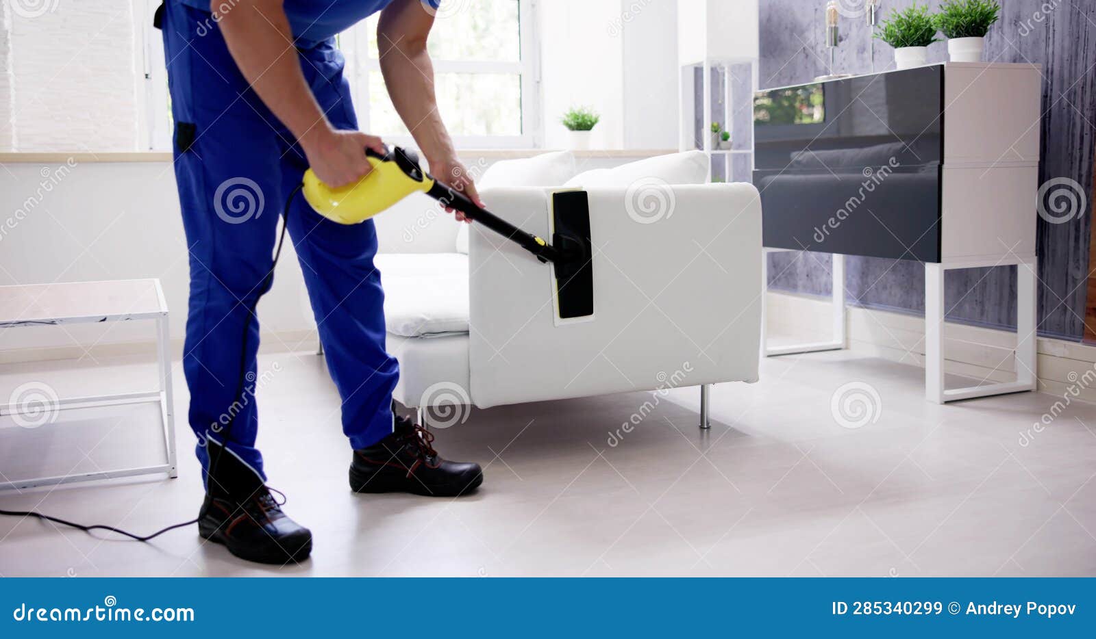 Sofa Steam Cleaner Service stock image. Image of room 285340299