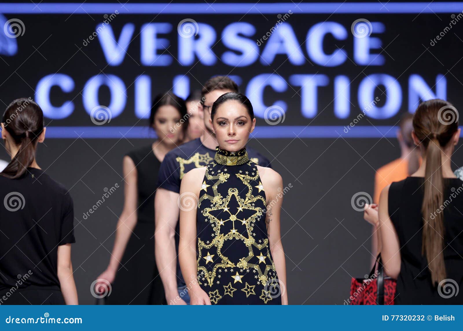 Sofia Fashion Week Female Versace Editorial Photography - Image of