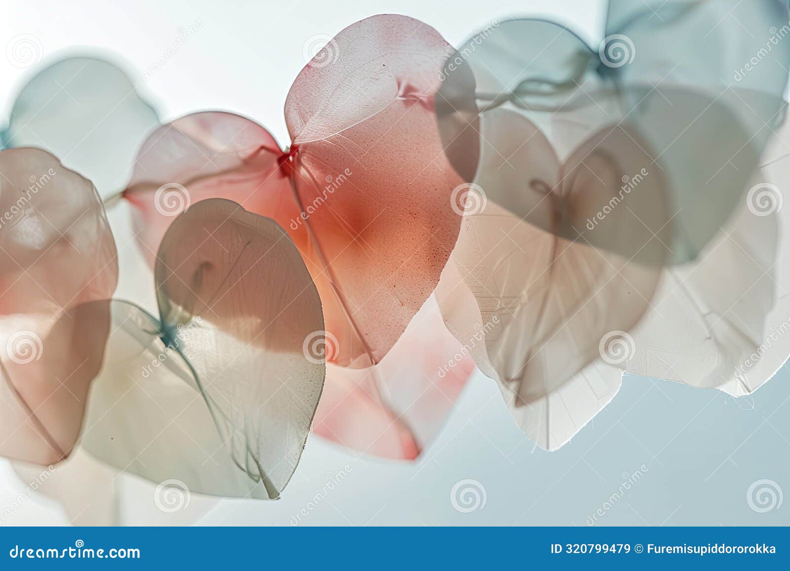 soft, abstract heart s in muted tones, creating a cute and minimalist background