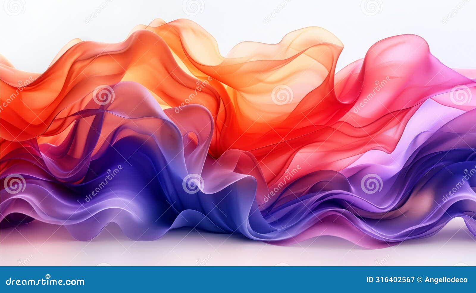 soft abstract ripples in pastel hues of silken fabrics waves of color background
