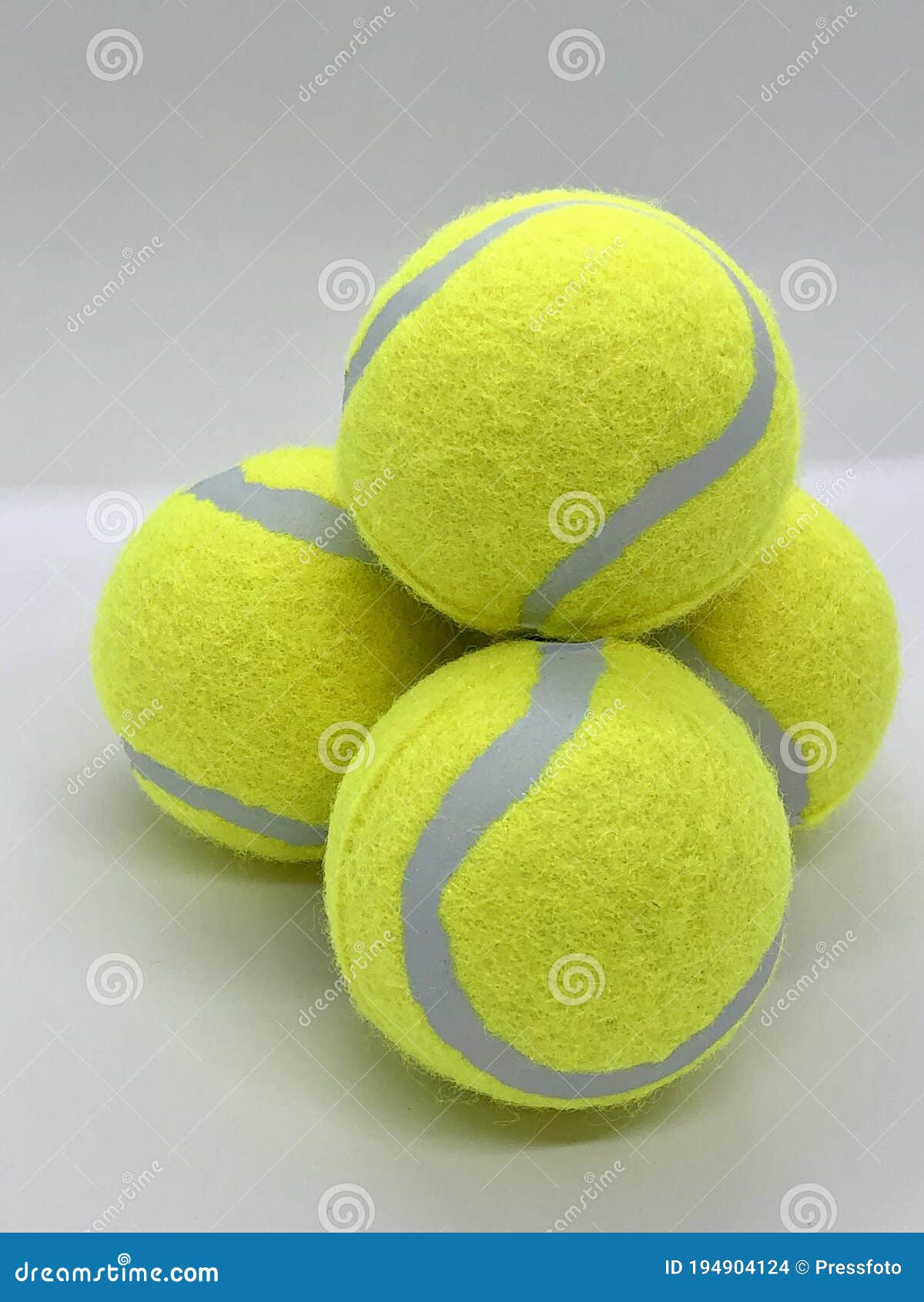 Soft Beginners Tennis Balls Stack Stock Photo Image of individual, hairy 194904124