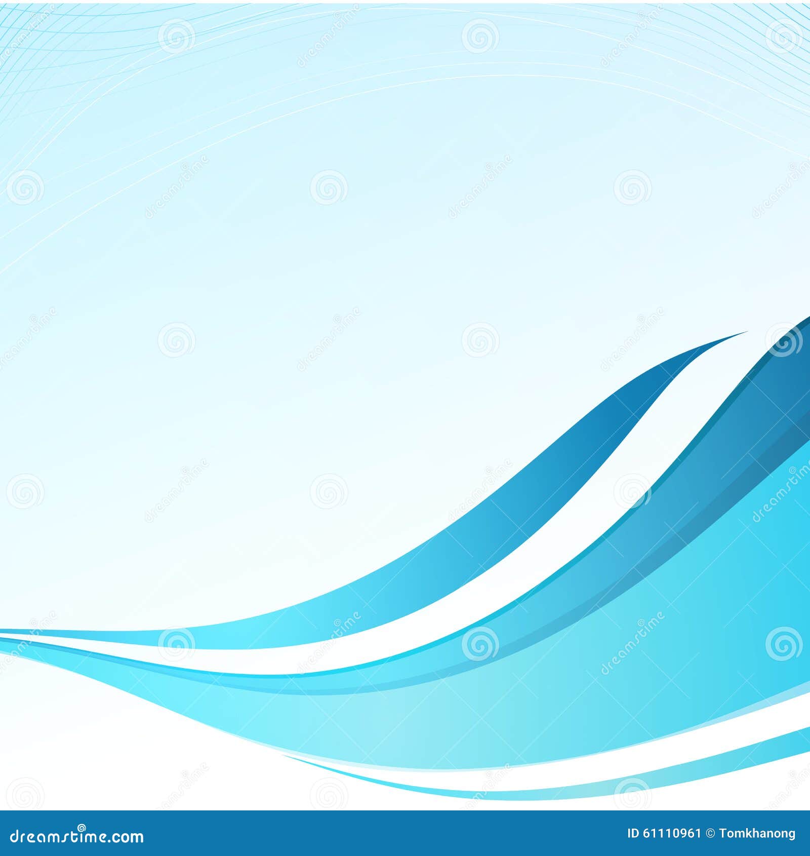 Soft Bending Line Blue Sky on White Background Stock Vector - Illustration  of elegant, vector: 61110961