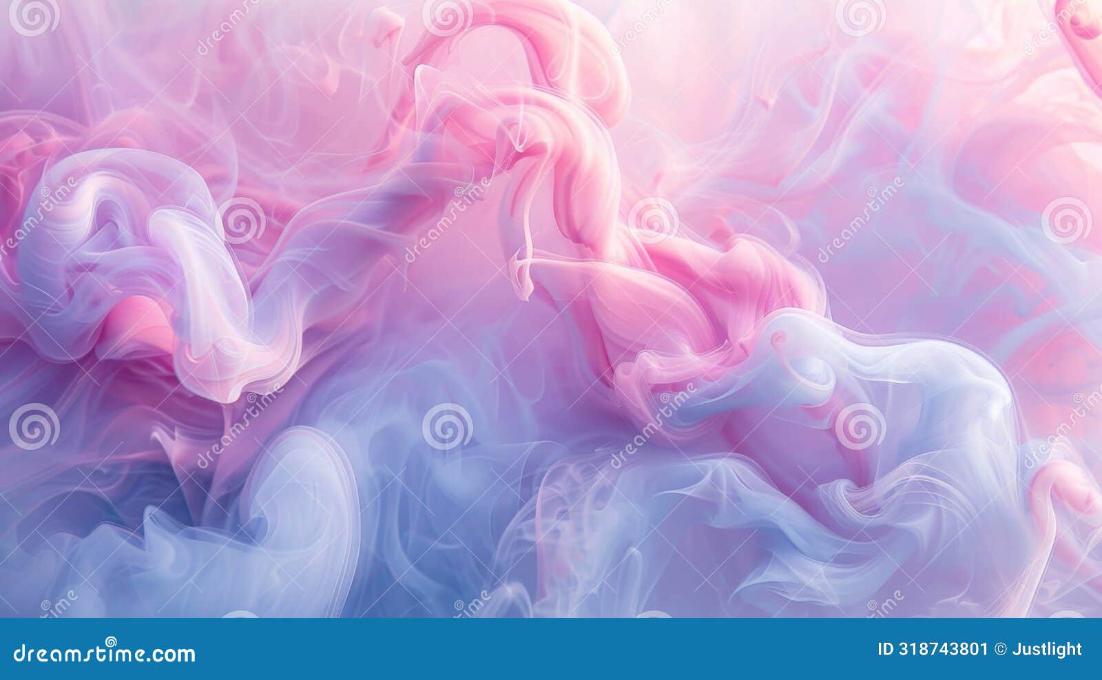 soft and billowing patterns of pastelcolored smoke create a calming and surreal atmosphere