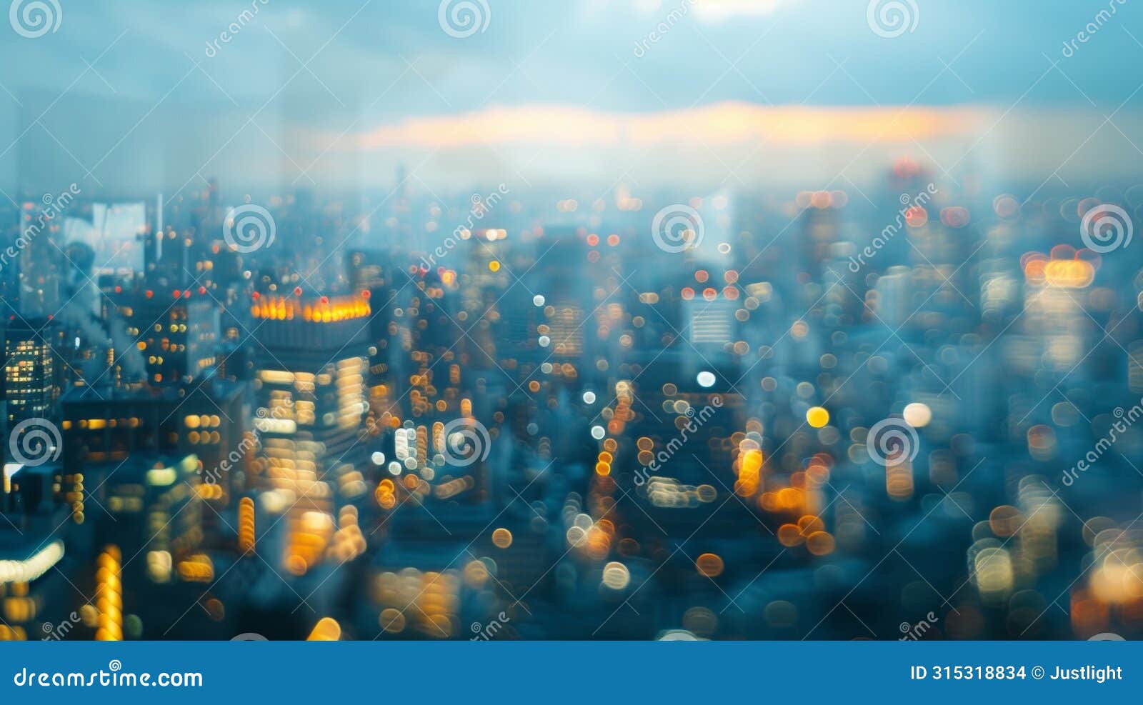 soft blurred cityscapes from different continents merging together in a dreamlike haze representing the merging of
