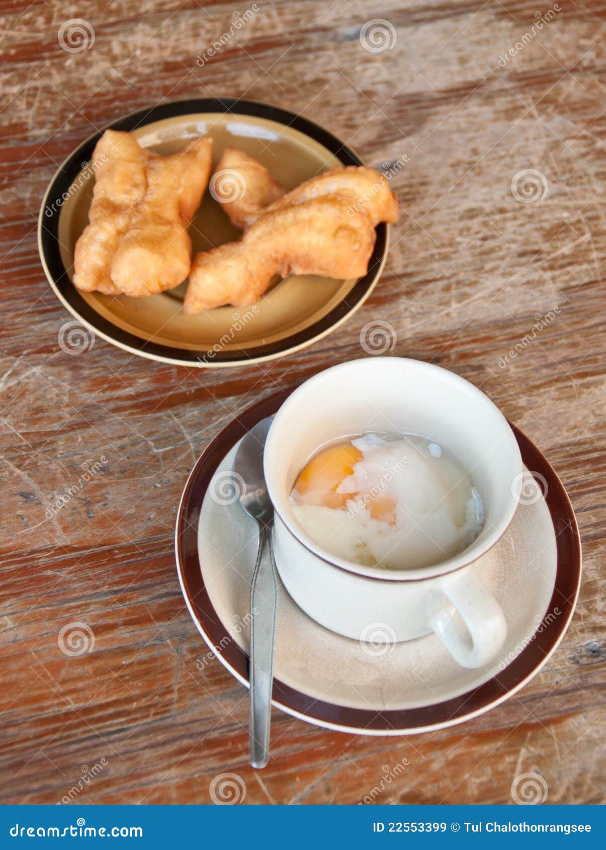 Softboiled Egg and Deepfried Dough Stick Stock Image Image of healthy, morning 22553399