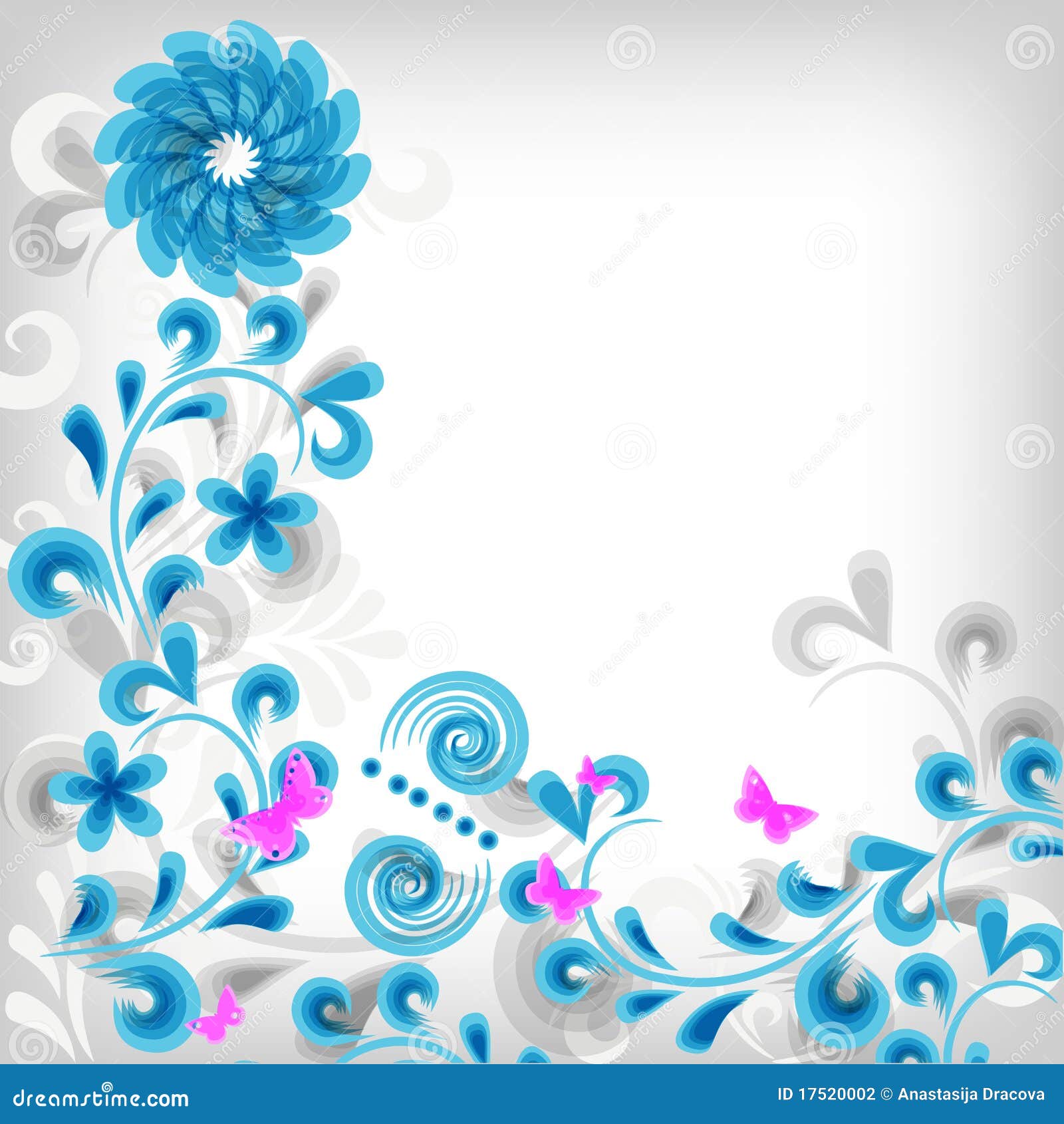Soft Classic Floral Background Stock Vector - Illustration of