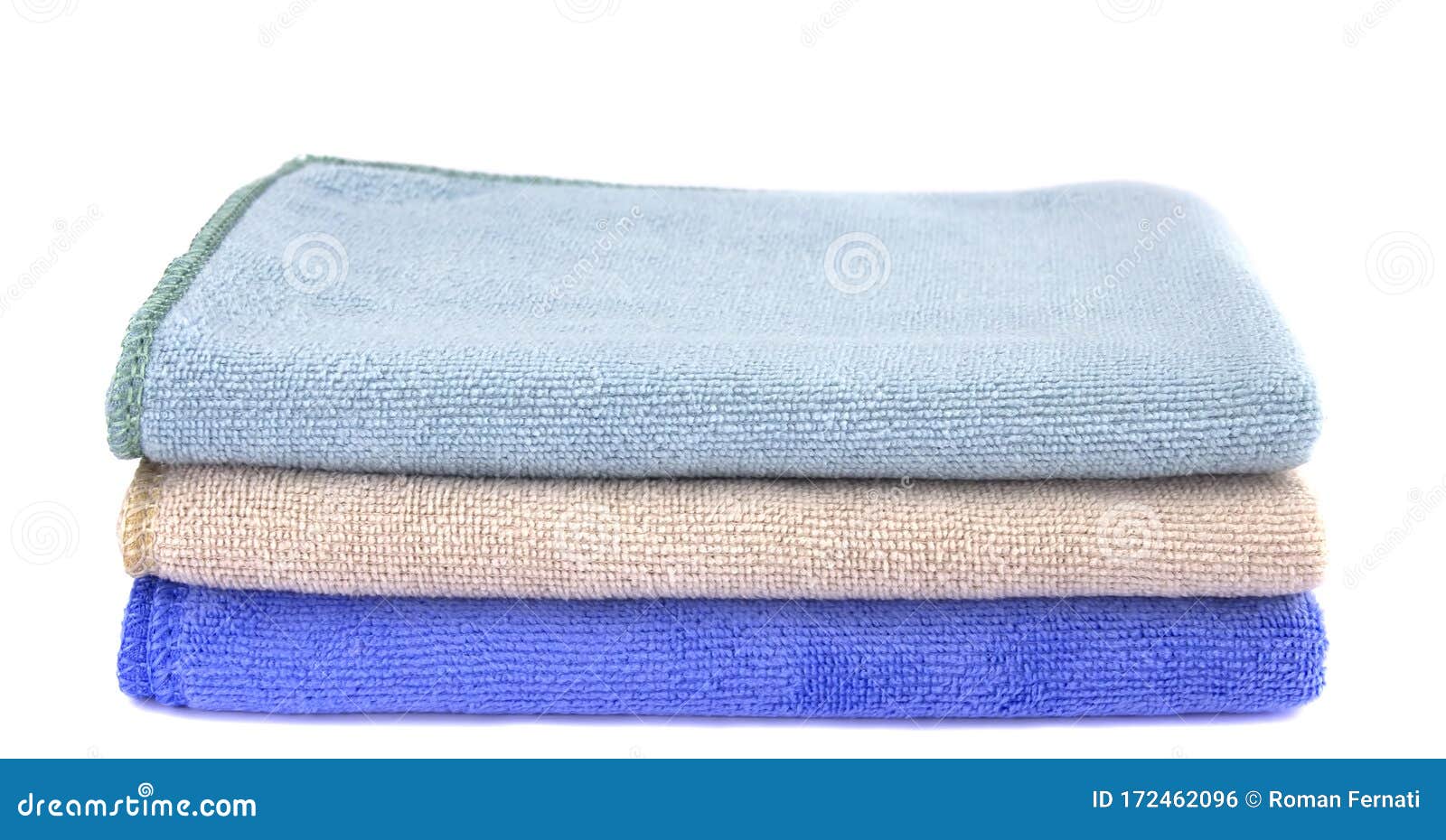 Soft Clean Towel on White Background Stock Photo Image of hygiene