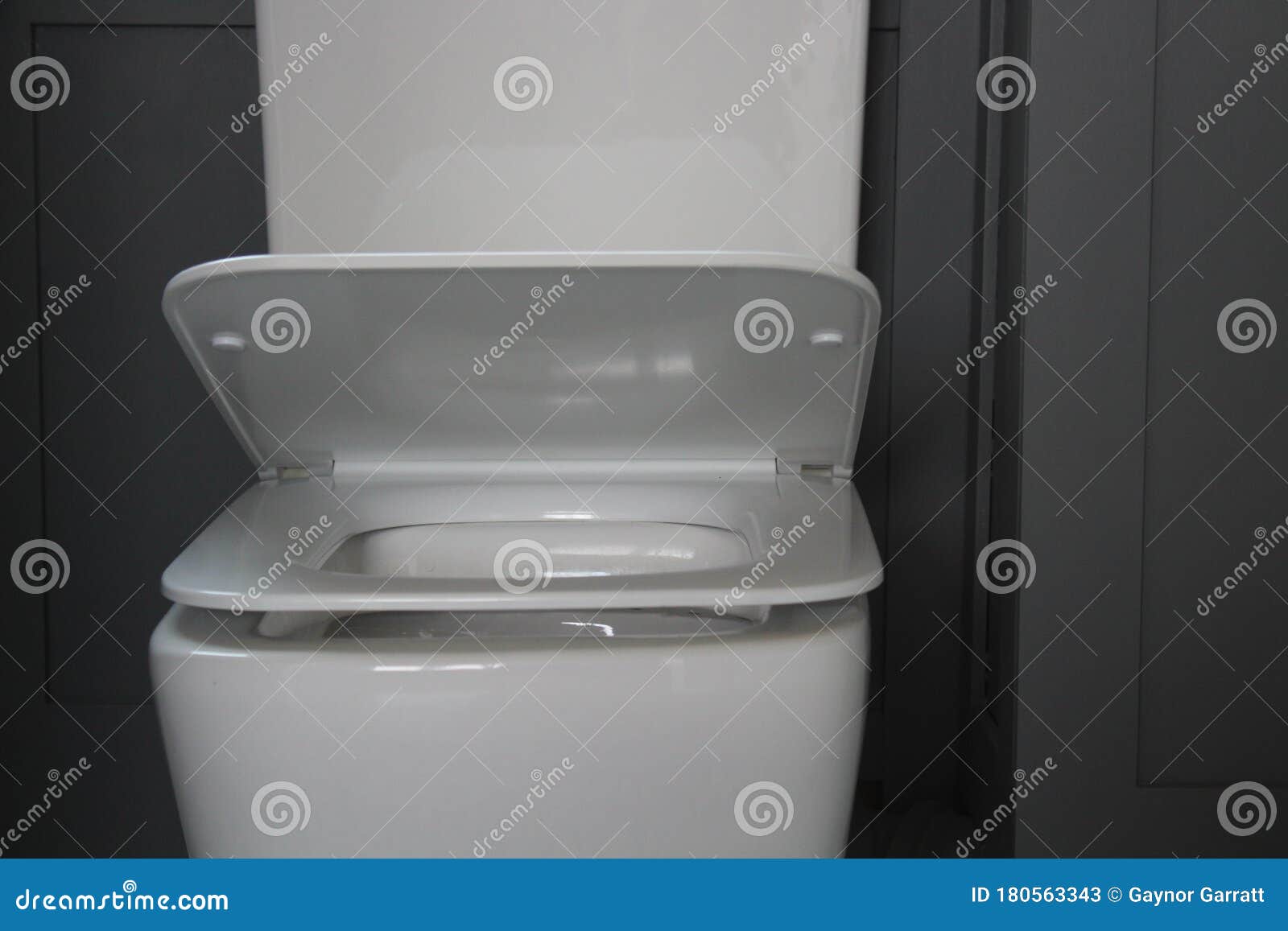 Soft Closing Toilet Seat Closing Stock Image Image of close, bathroom