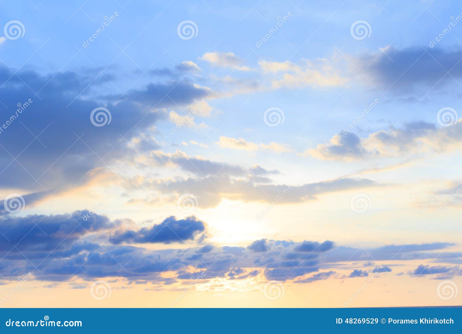 A Soft Cloud Background With A Pastel Color Blue To Orange Gradient Stock  Photo 48269529 - Megapixl