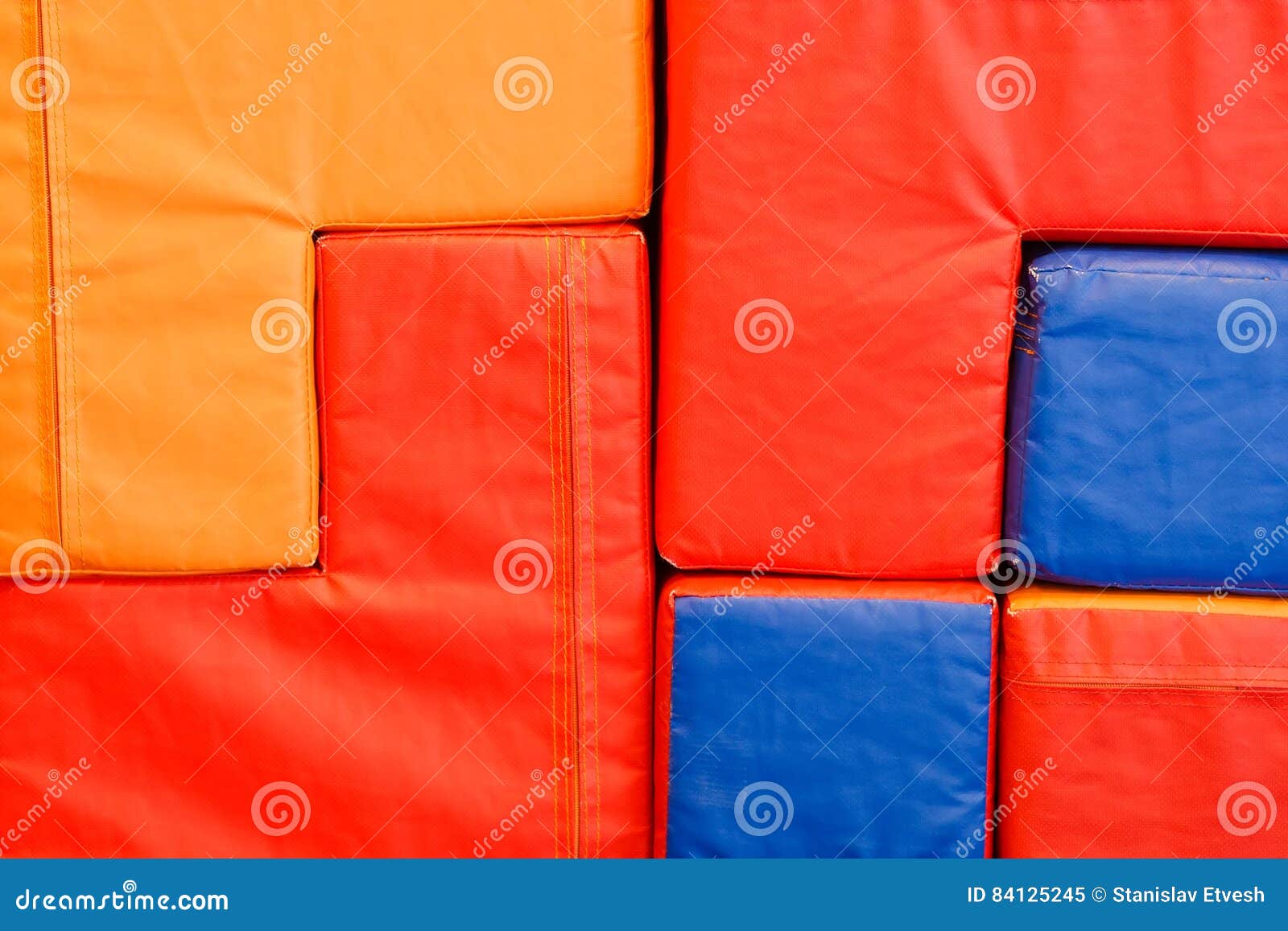 Soft Colorful Cubes in the Entertainment Center. Stock Image Image of design, colorful 84125245
