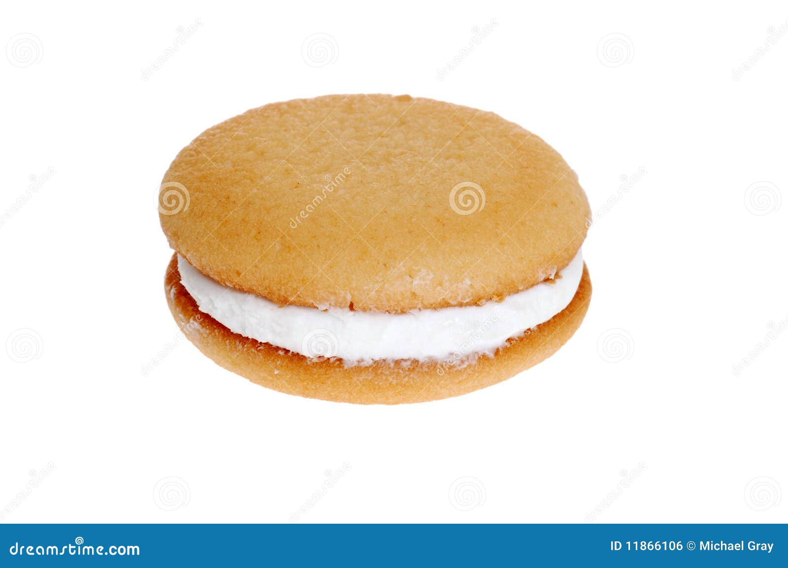 Soft Cream Filled Cookie stock photo. Image of vanilla 11866106