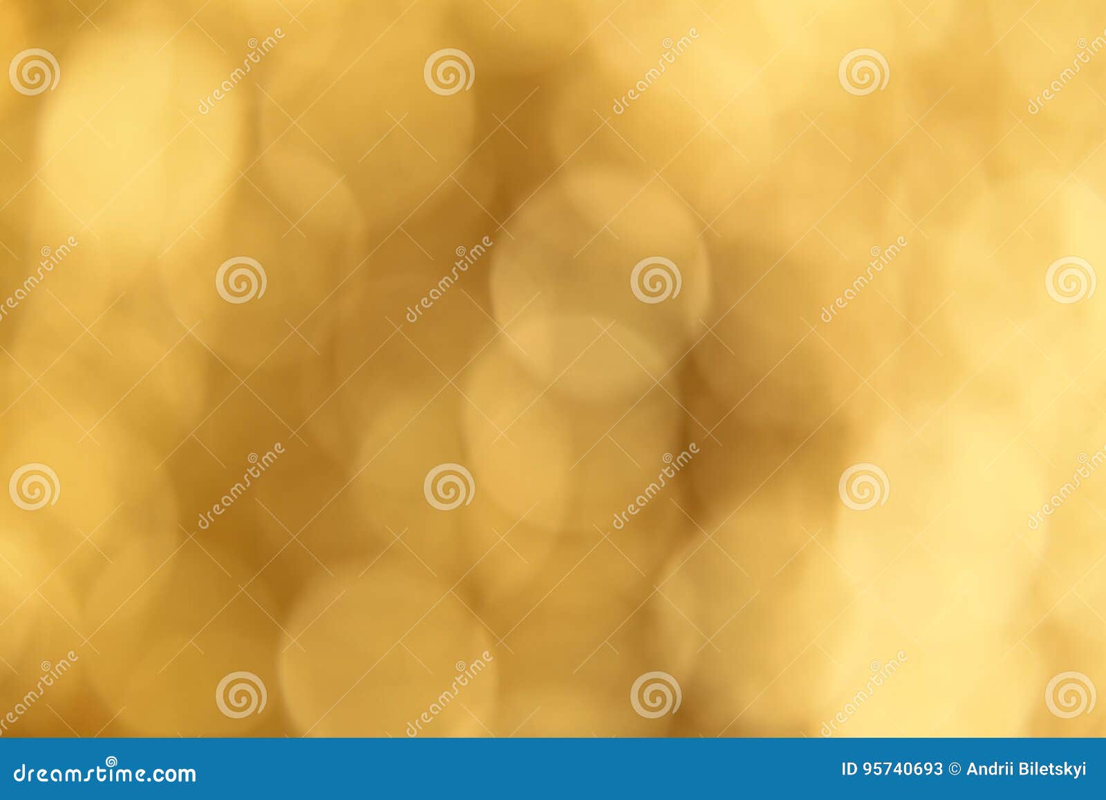 Soft Creamy Yellow Bokeh Background. Smooth Circles Texture Stock Image
