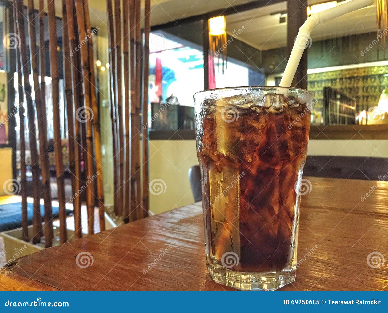 Soft Drink on Table in the Japanese Restaurant. Stock Image Image of