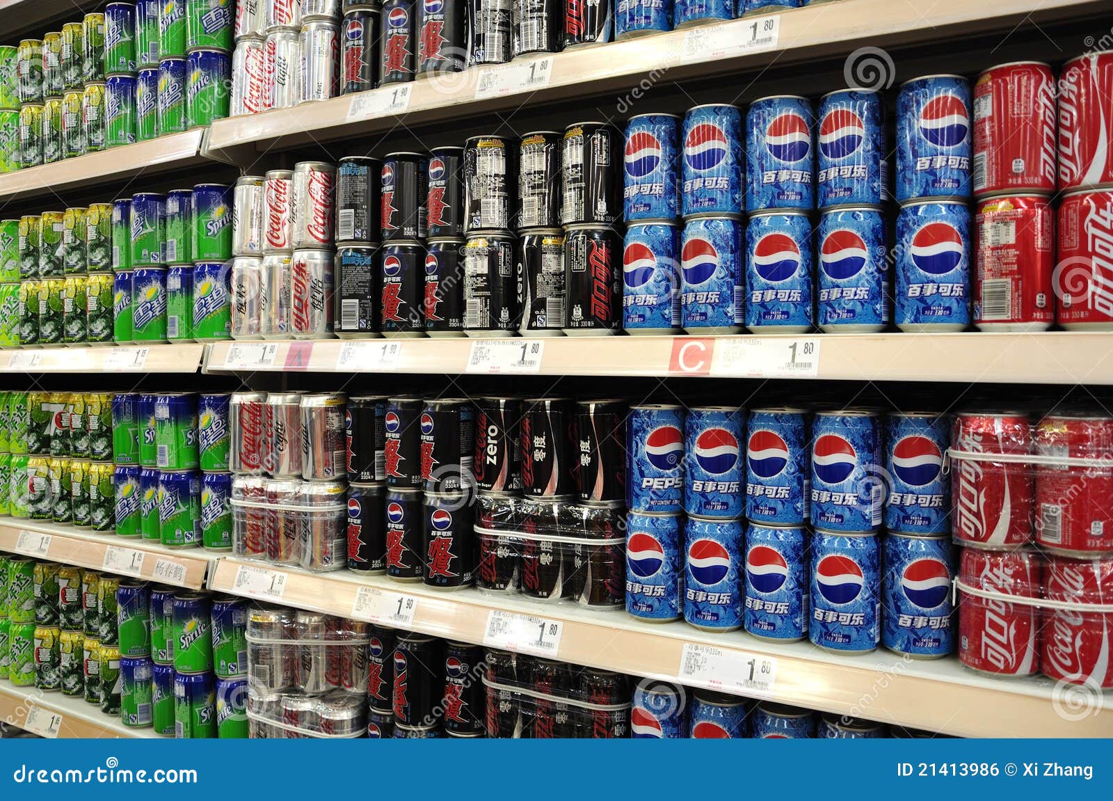 Soft Drinks And Beverages In Supermarket Editorial Photo Image 21413986
