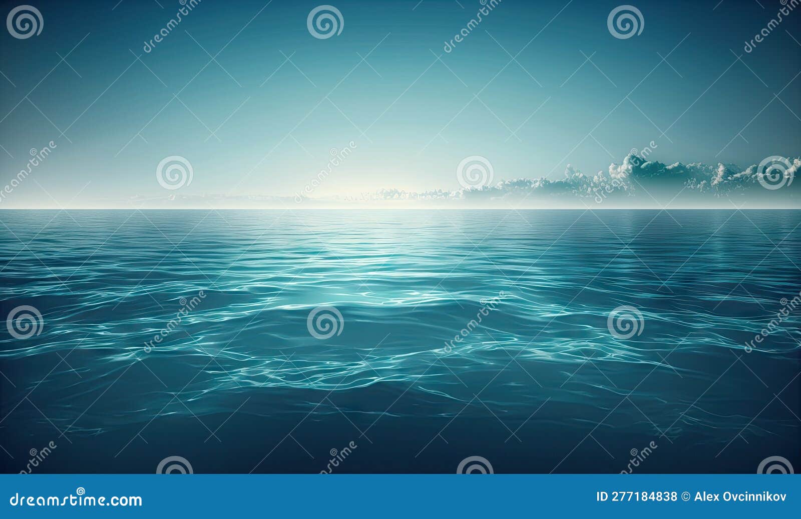 Soft Ethereal Blue Ocean Background for  and Print Designs. Stock