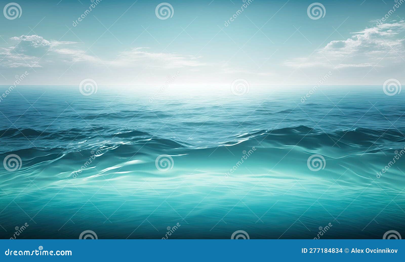 Soft Ethereal Blue Ocean Background for  and Print. Stock