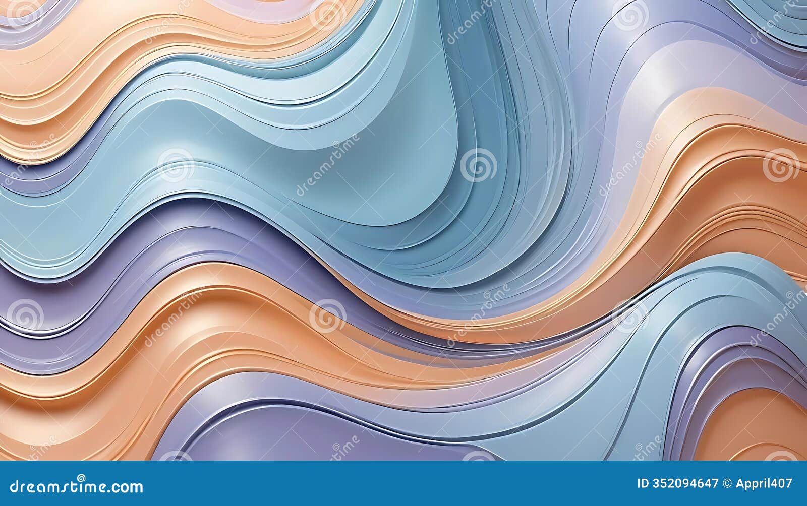 soft gradient abstract with pastel waves by ai generated