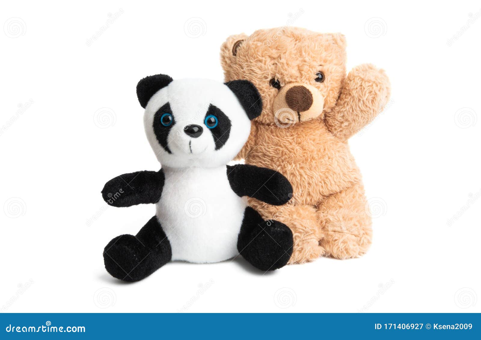 Soft panda bear isolated stock image. Image of doll - 171406927
